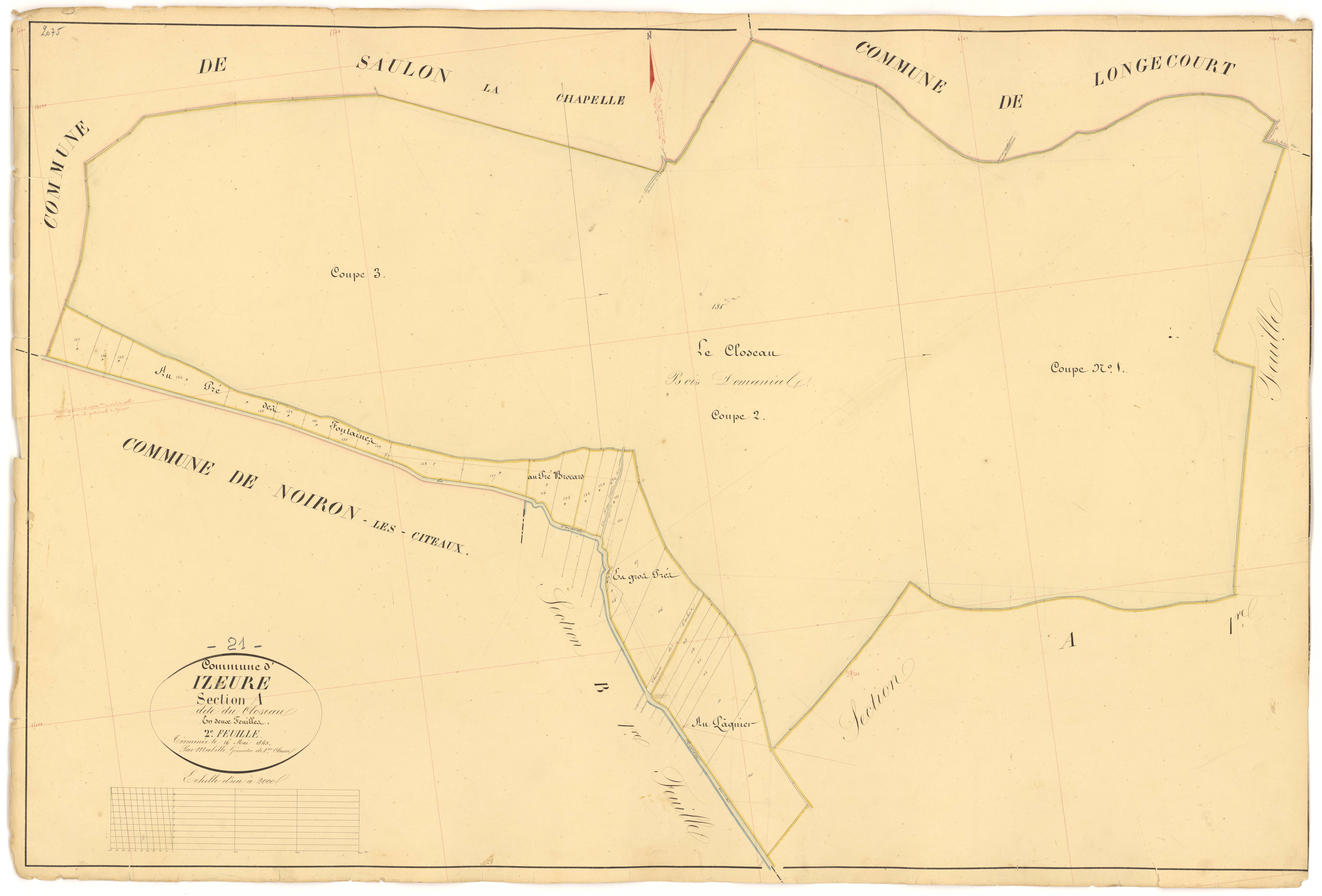 Izeure - Section A2 - 3 P PLAN 327/3