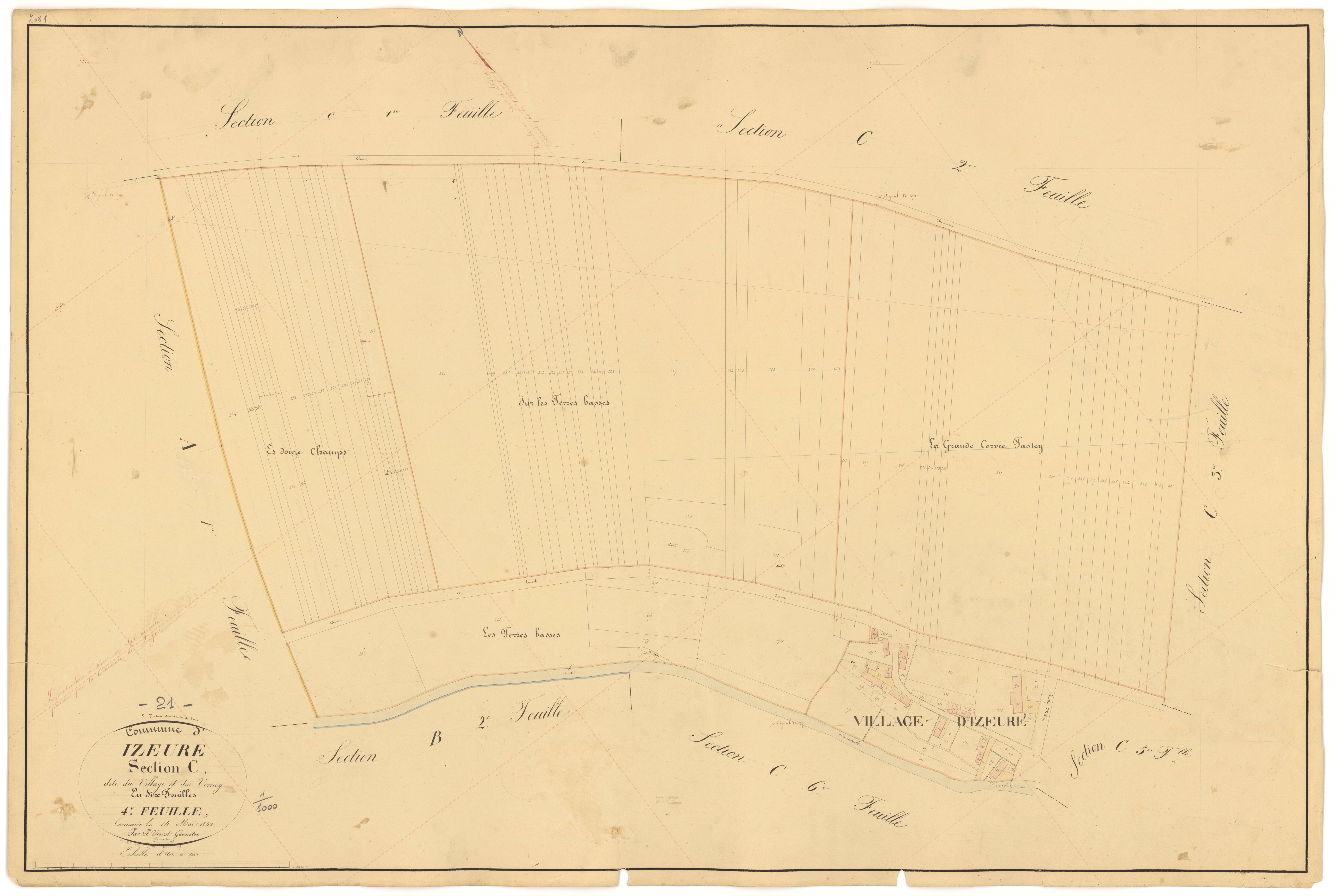 Izeure - Section C4 - 3 P PLAN 327/9