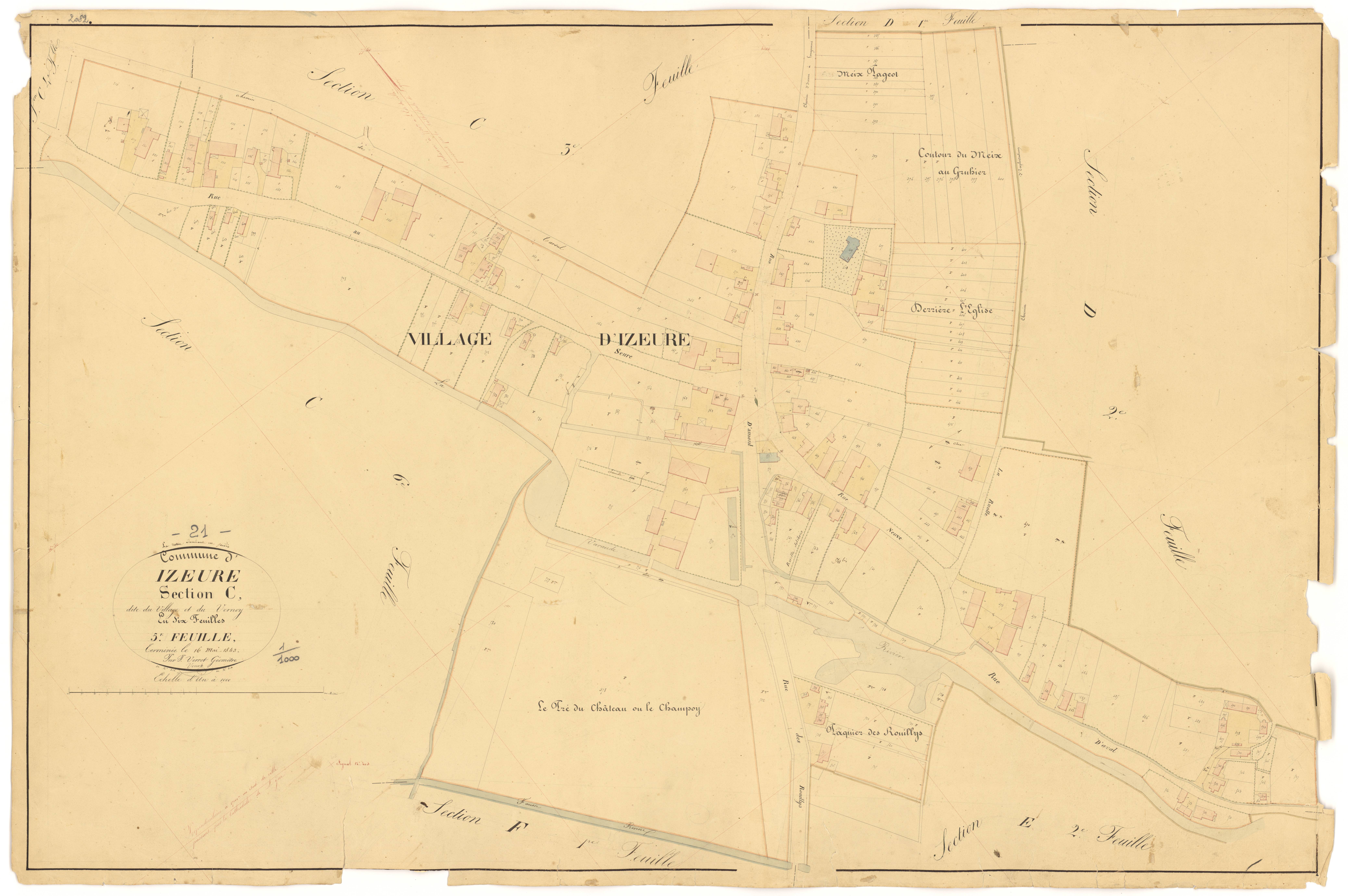 Izeure - Section C5 - 3 P PLAN 327/10