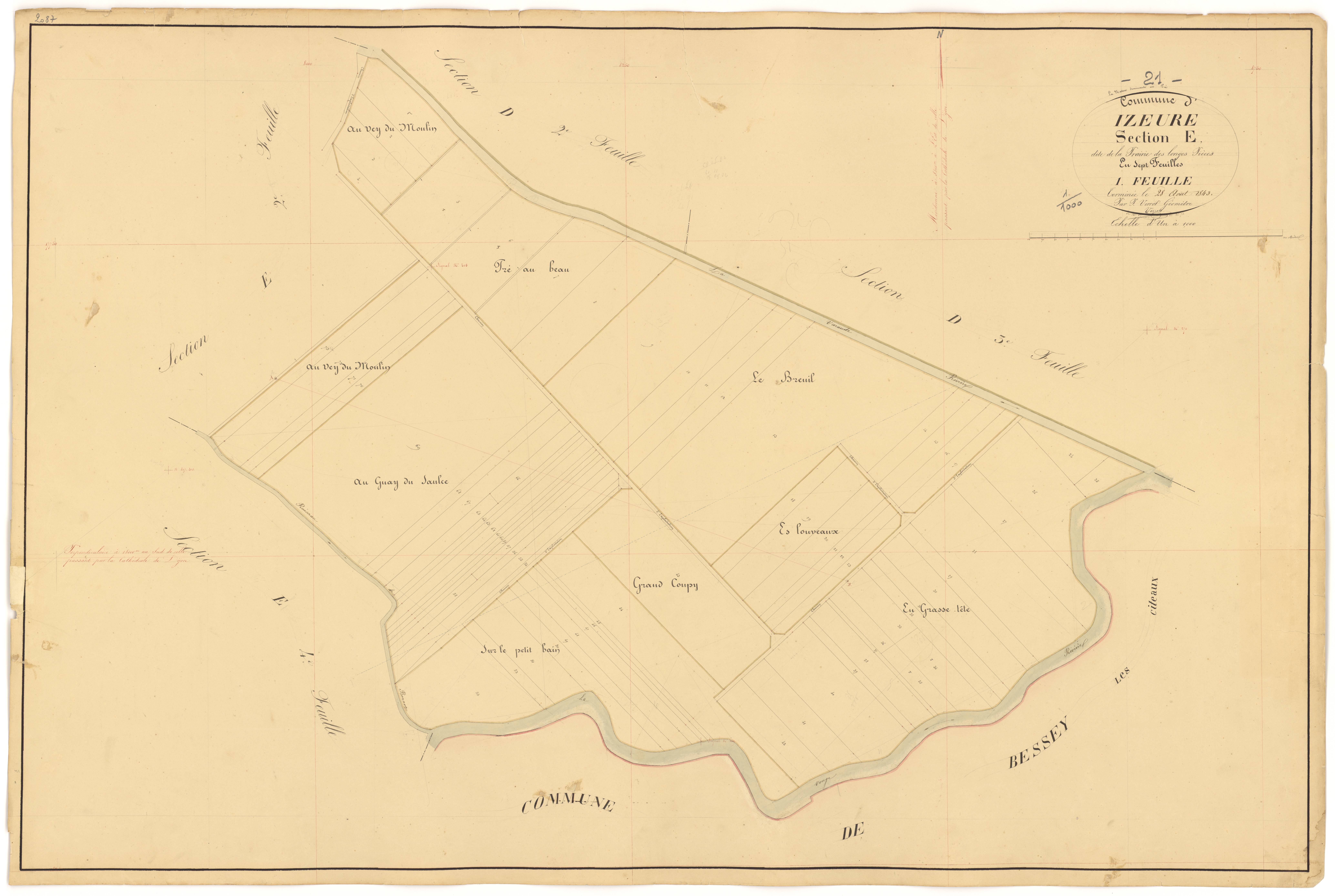 Izeure - Section E1 - 3 P PLAN 327/15