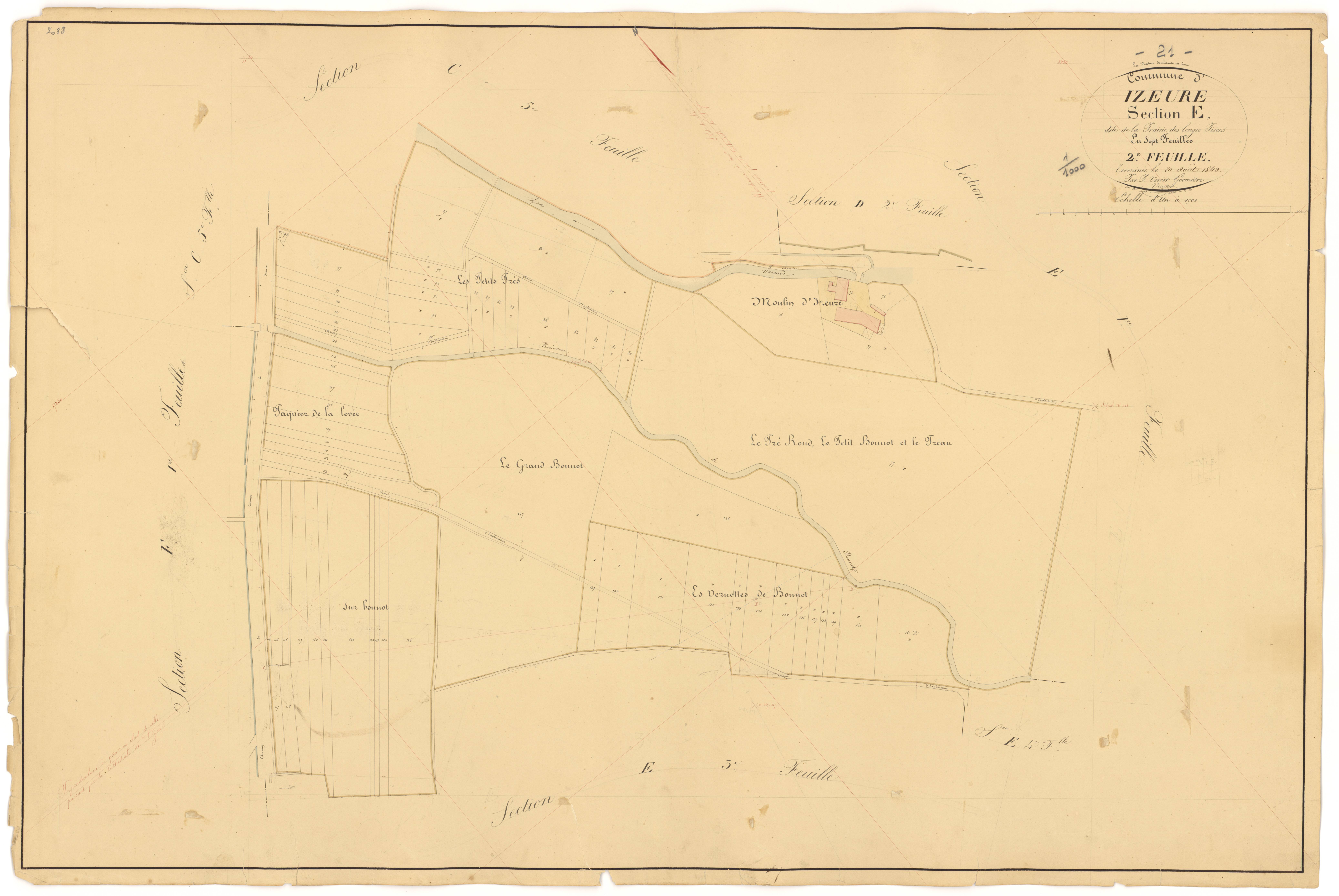 Izeure - Section E2 - 3 P PLAN 327/16