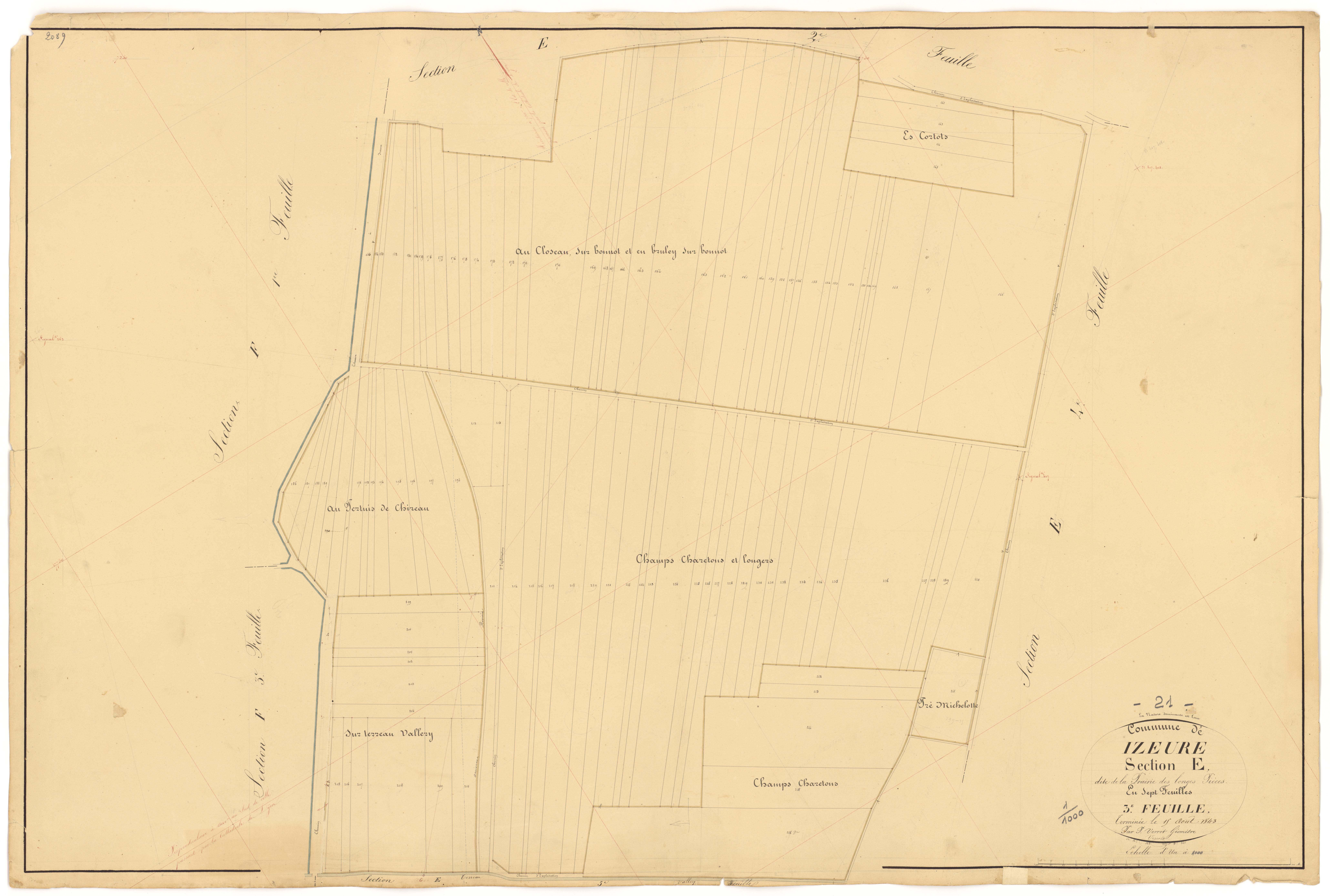 Izeure - Section E3 - 3 P PLAN 327/17