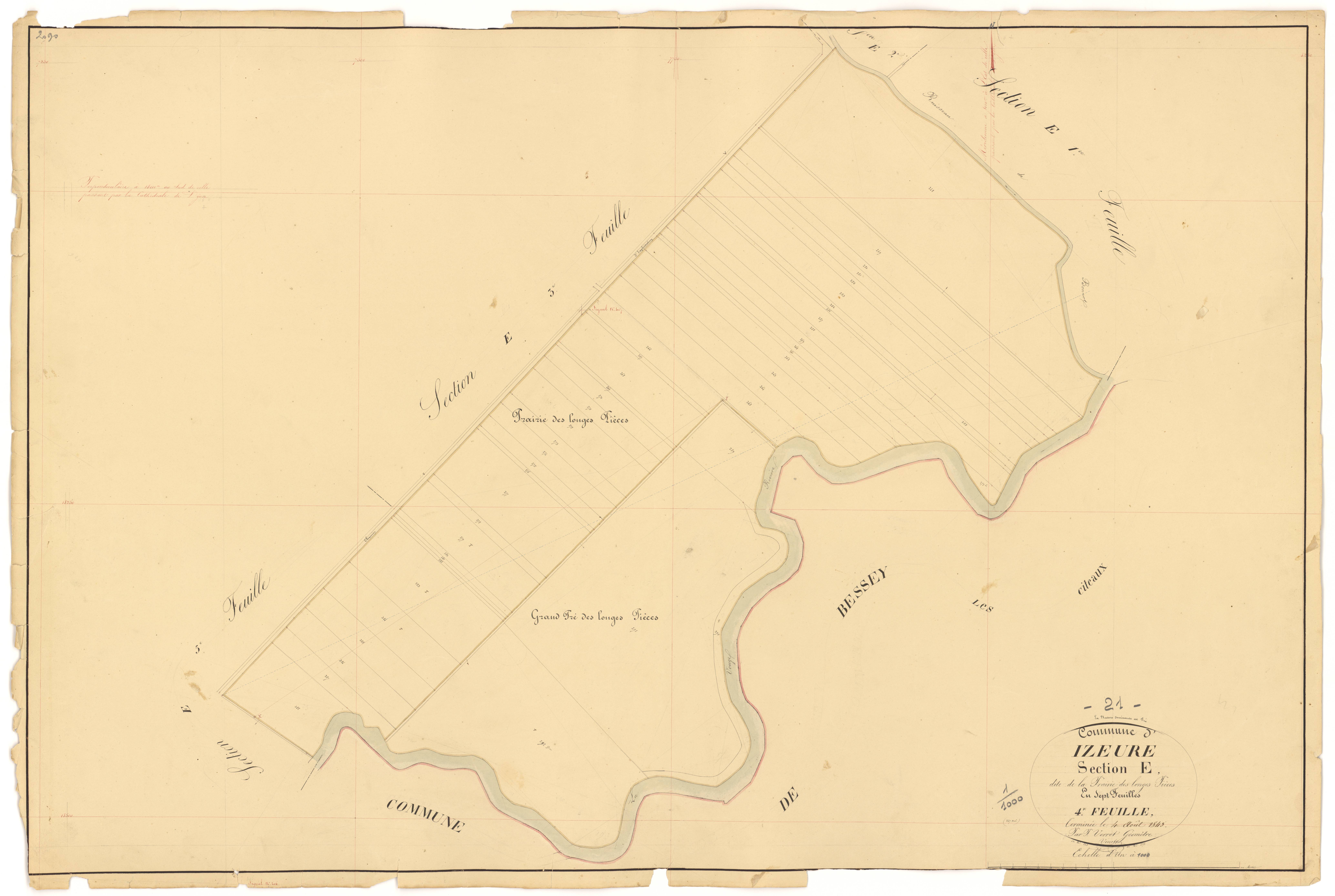 Izeure - Section E4 - 3 P PLAN 327/18