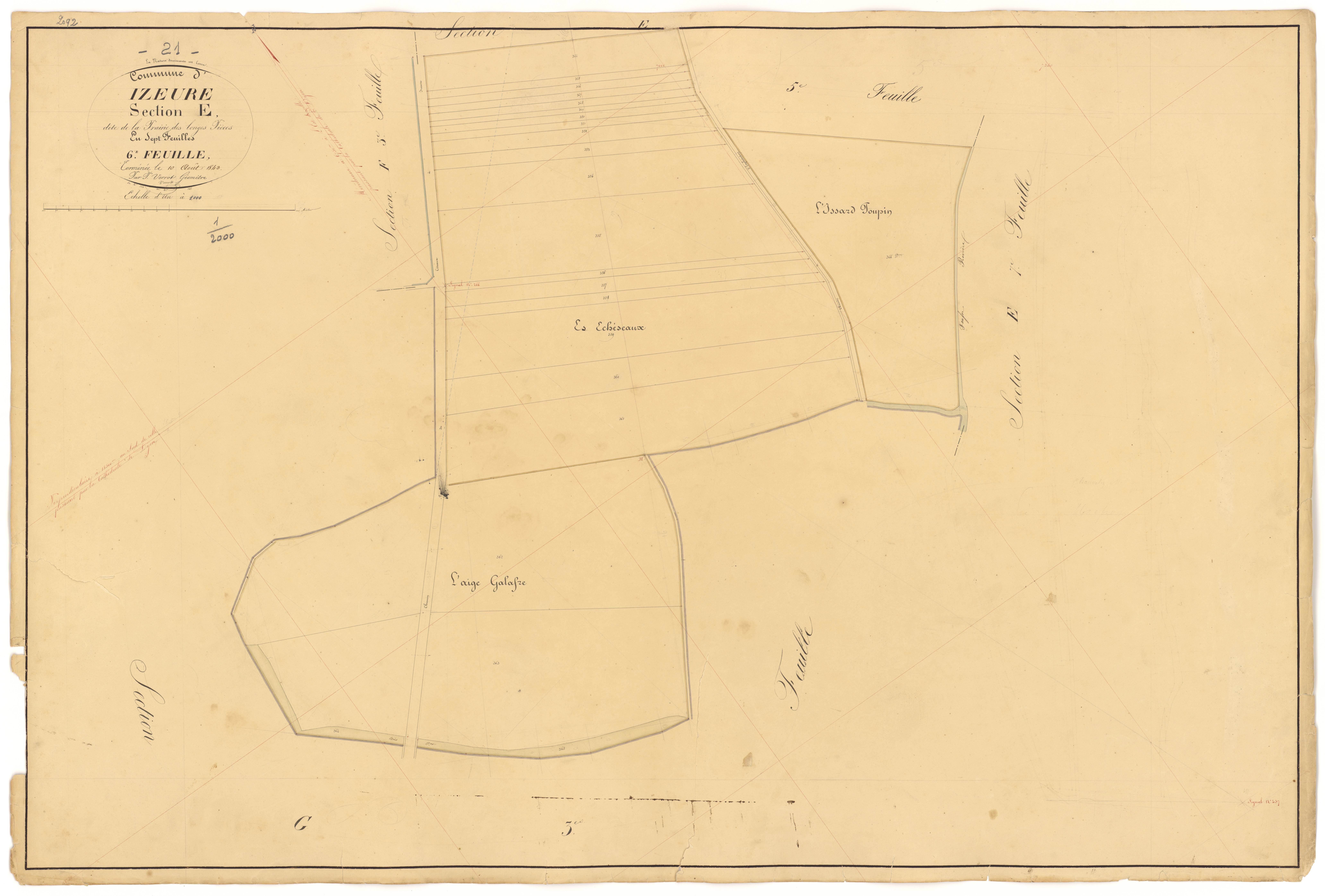 Izeure - Section E6 - 3 P PLAN 327/20