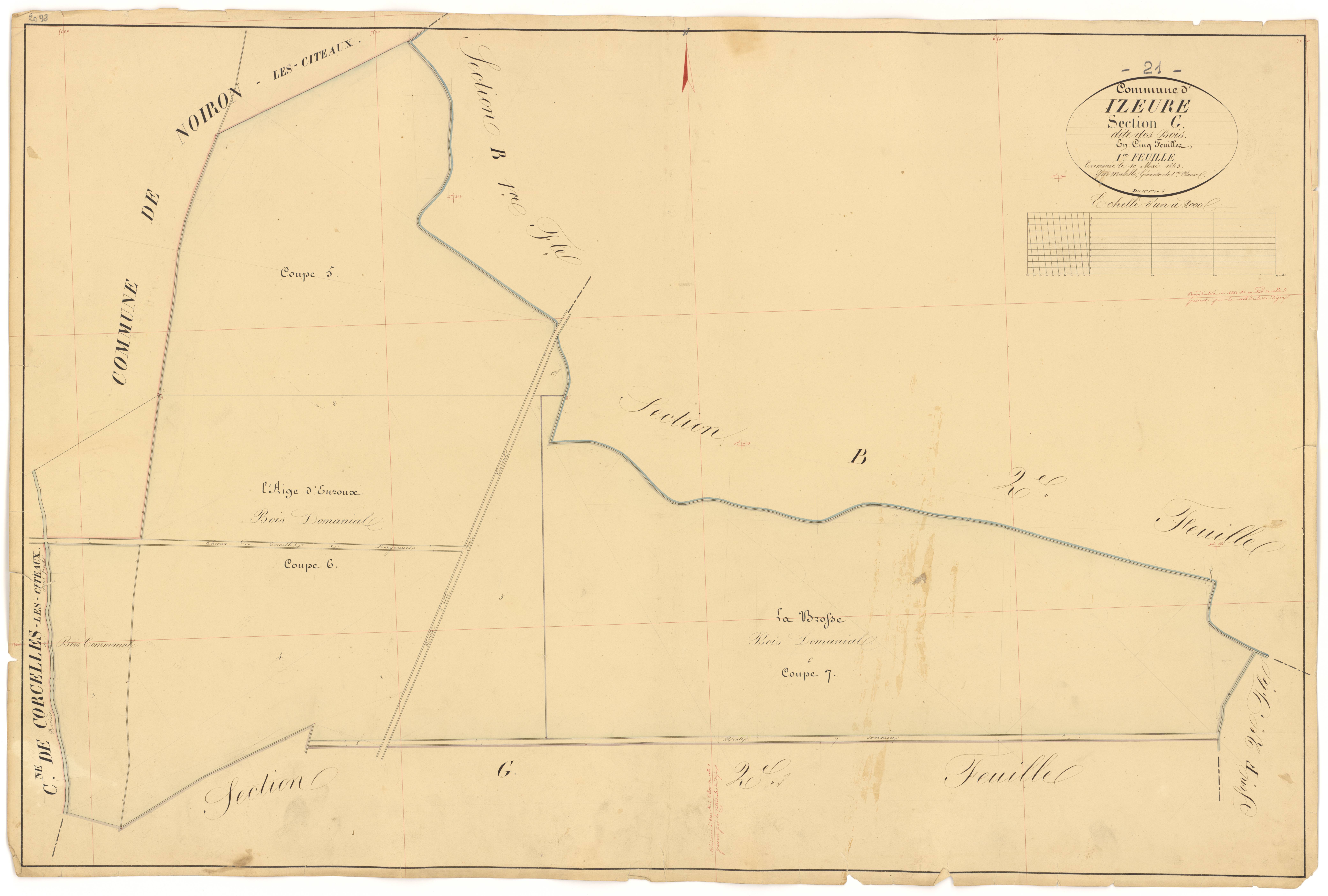 Izeure - Section G1 - 3 P PLAN 327/26