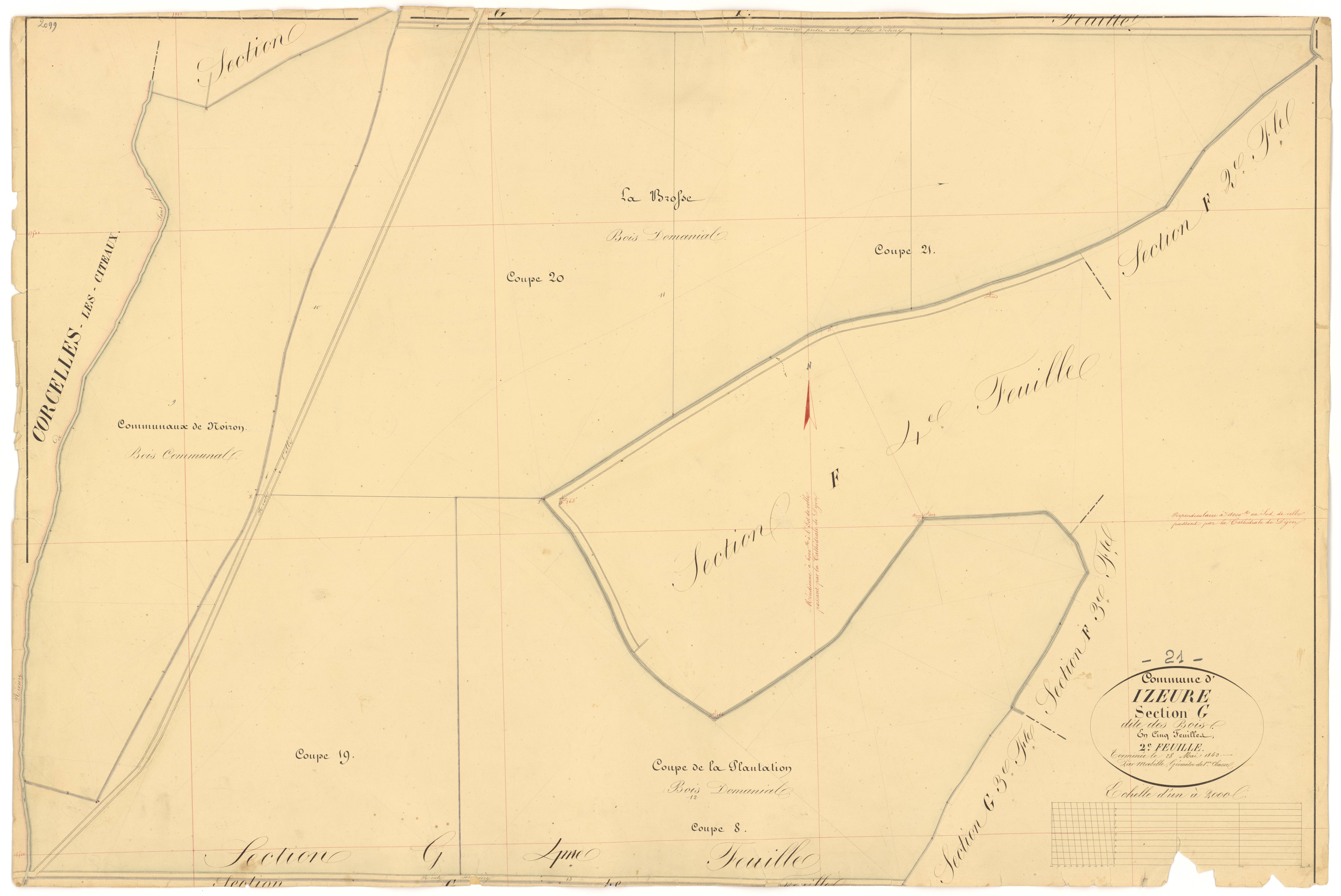 Izeure - Section G2 - 3 P PLAN 327/27