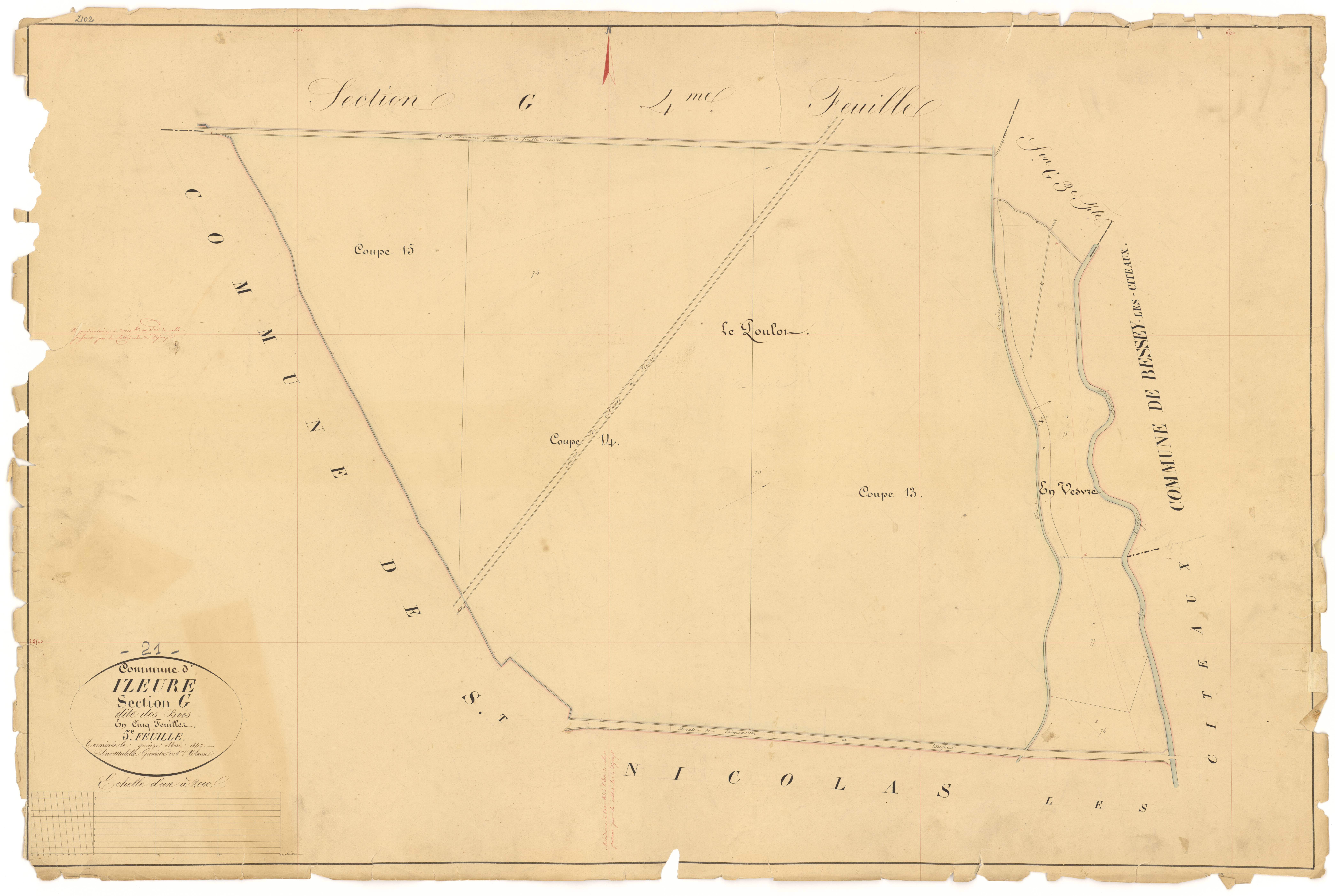 Izeure - Section G5 - 3 P PLAN 327/30