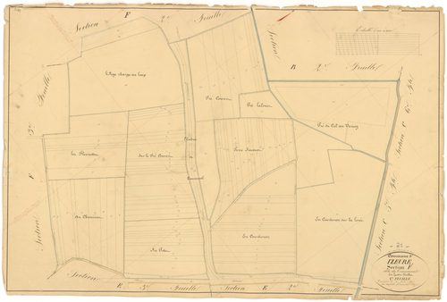 Izeure - Section F1 - 3 P PLAN 327/22