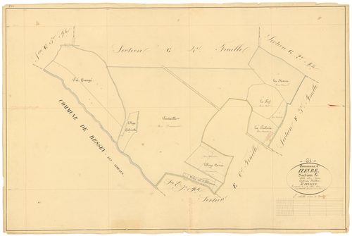 Izeure - Section G3 - 3 P PLAN 327/28