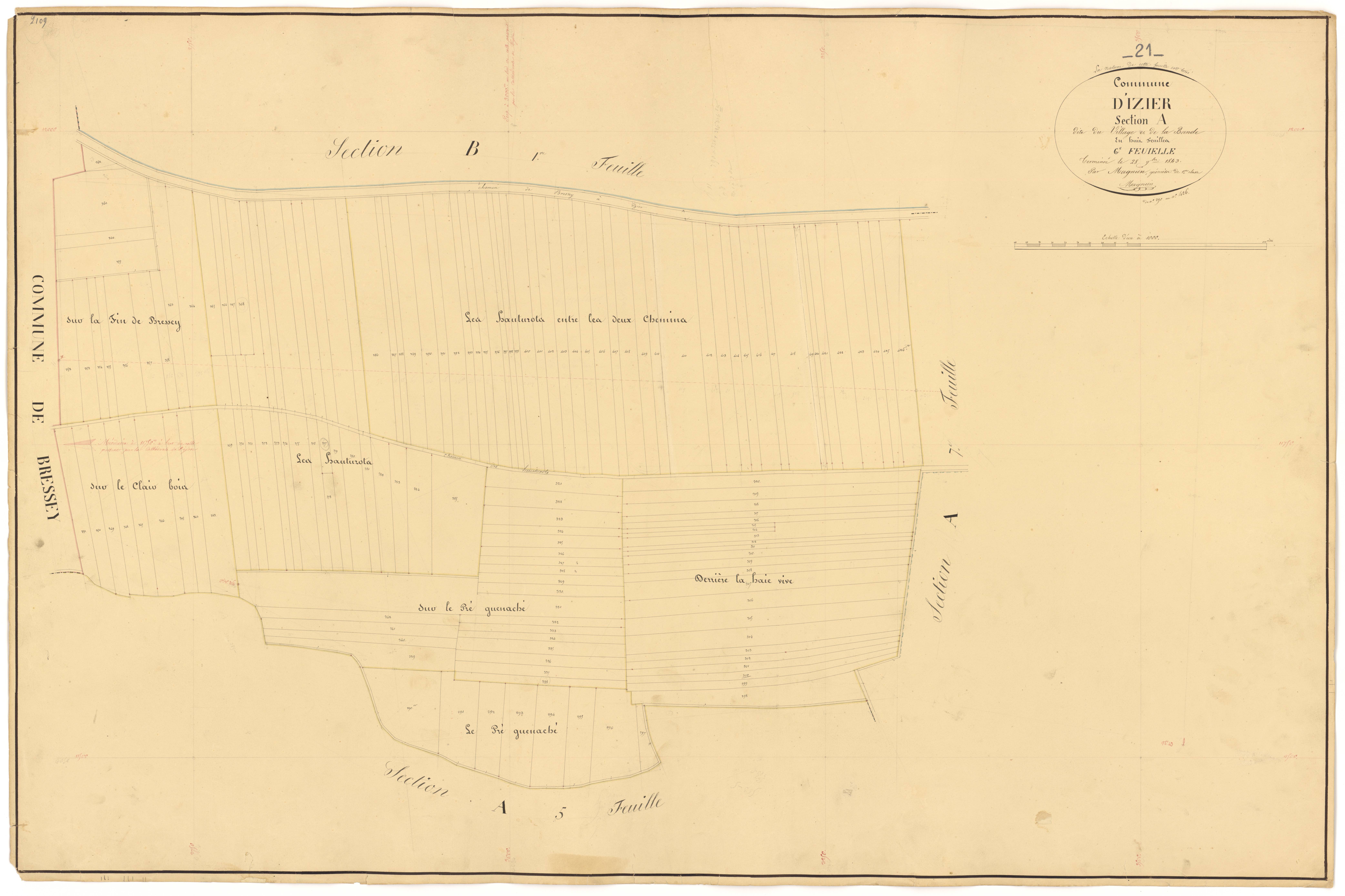 Izier - Section A6 - 3 P PLAN 328/7