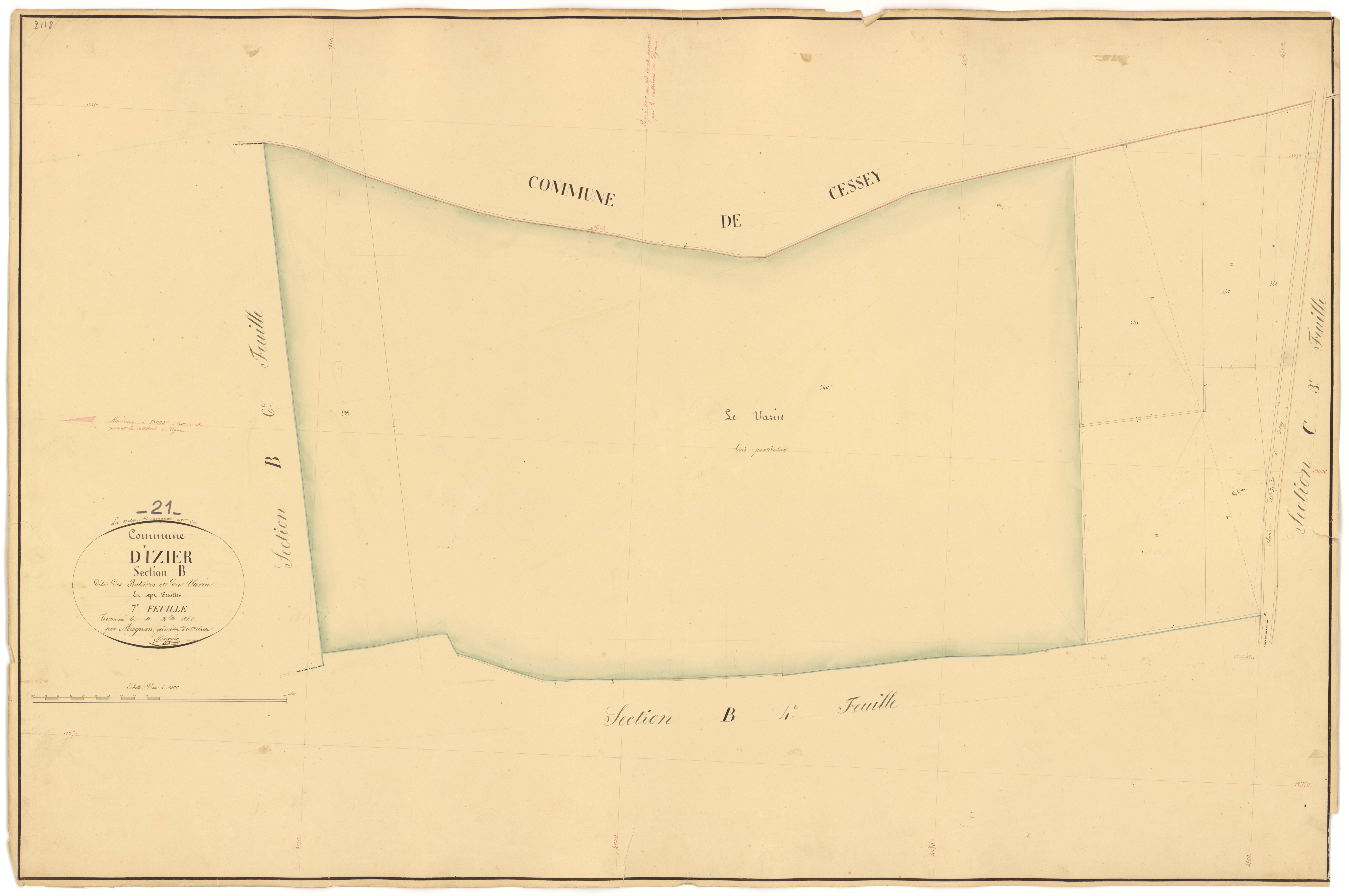 Izier - Section B7 - 3 P PLAN 328/16