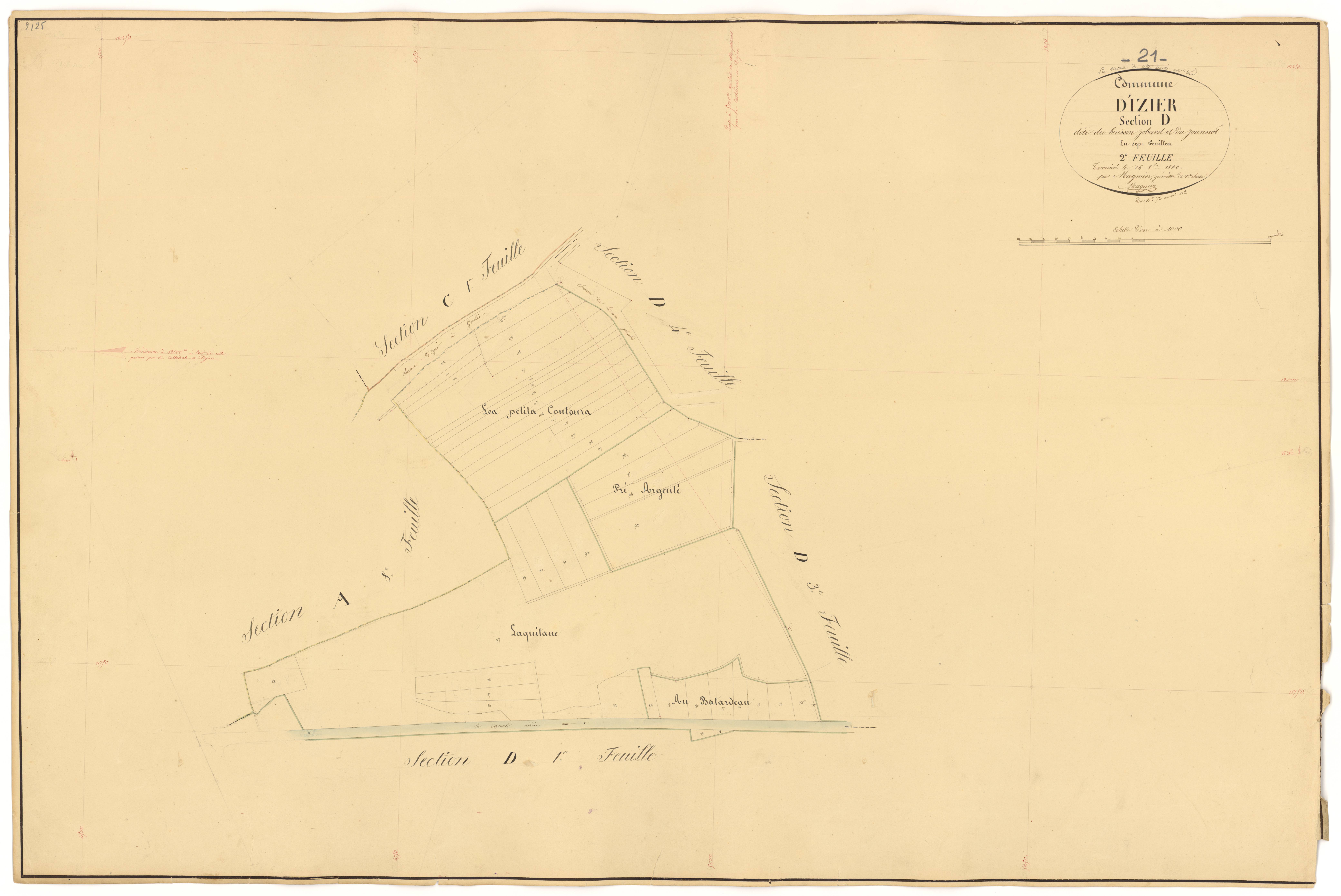 Izier - Section D2 - 3 P PLAN 328/23