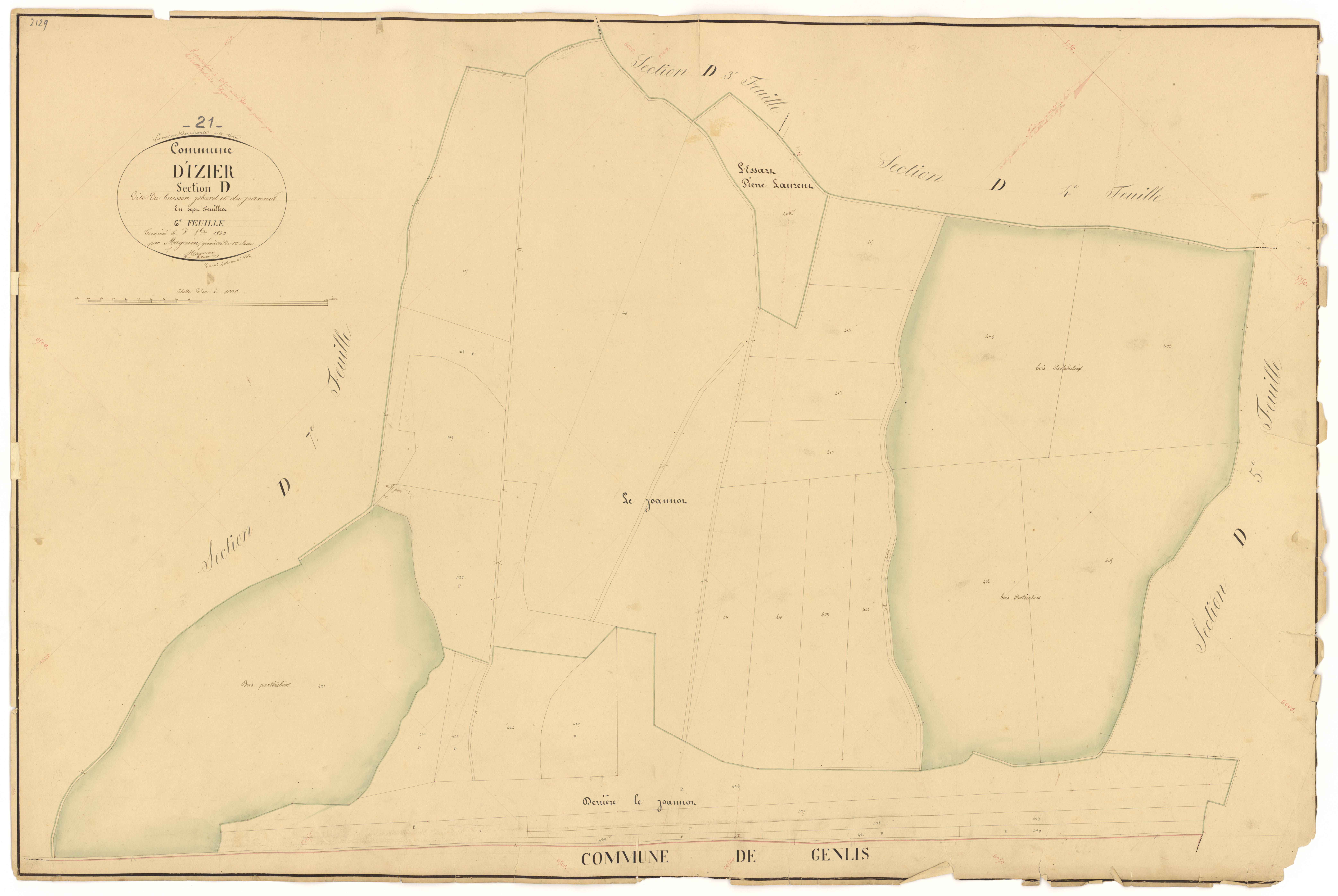 Izier - Section D6 - 3 P PLAN 328/27