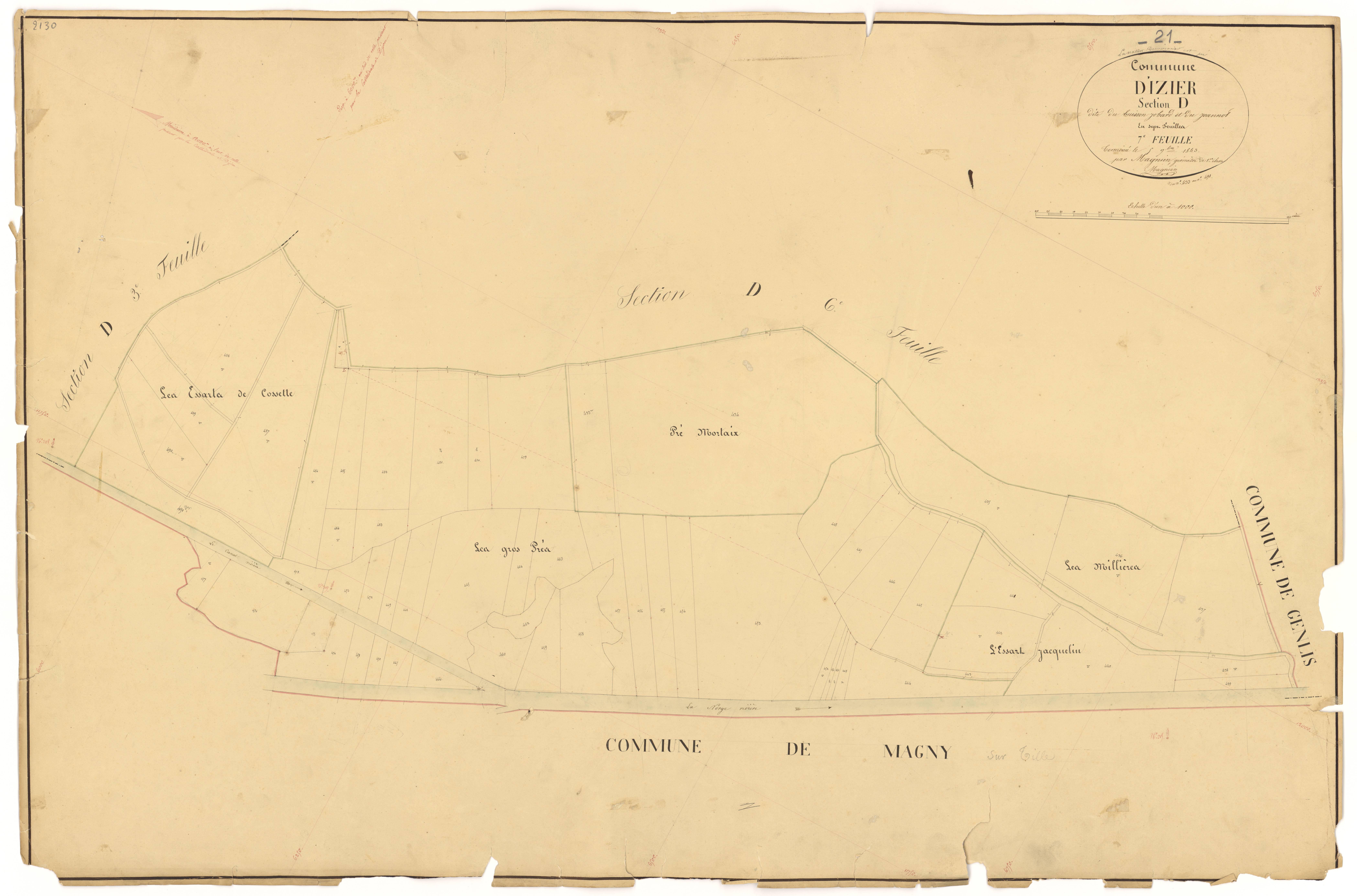 Izier - Section D7 - 3 P PLAN 328/28