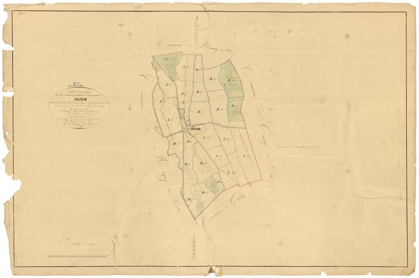 Izier - Tableau d'assemblage - 3 P PLAN 328/1