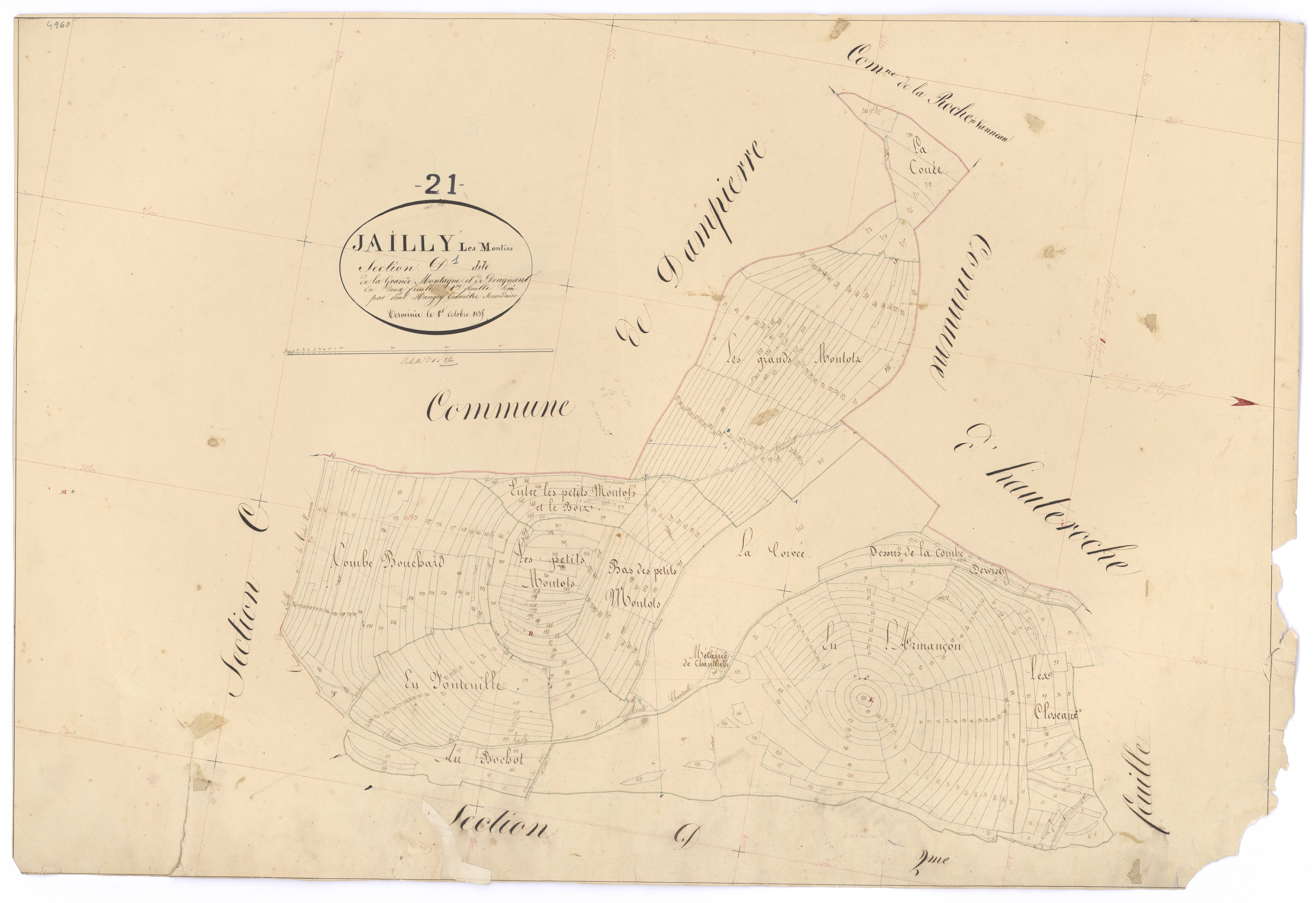 Jailly-les-Moulins - Section D1 - 3 P PLAN 329/5