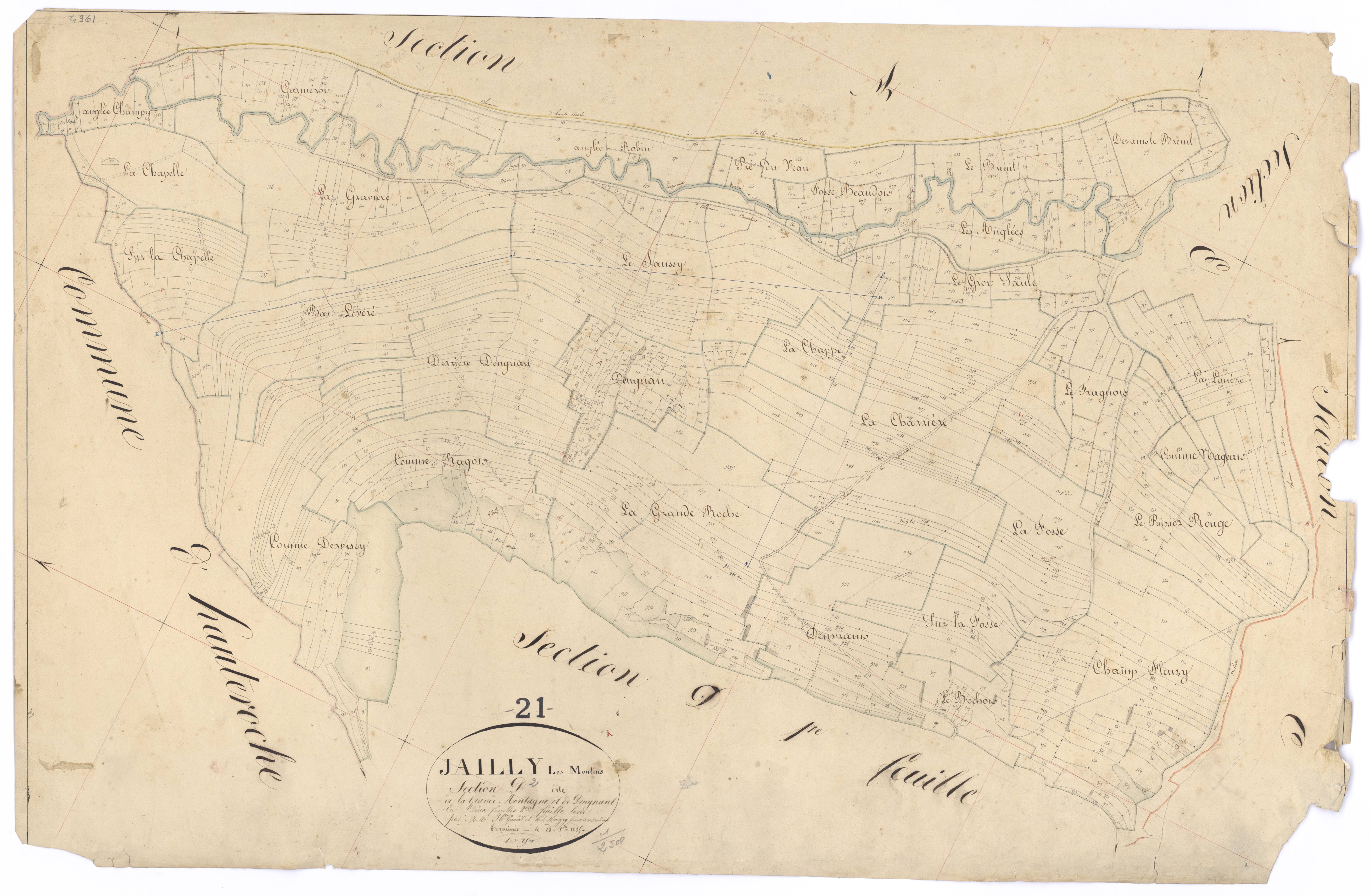 Jailly-les-Moulins - Section D2 - 3 P PLAN 329/6