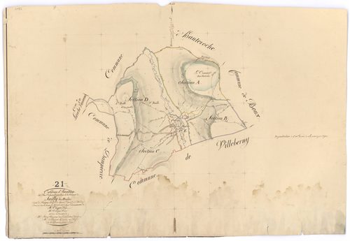 Jailly-les-Moulins - Tableau d'assemblage - 3 P PLAN 329/1