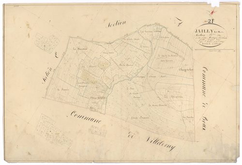 Jailly-les-Moulins - Section B - 3 P PLAN 329/3