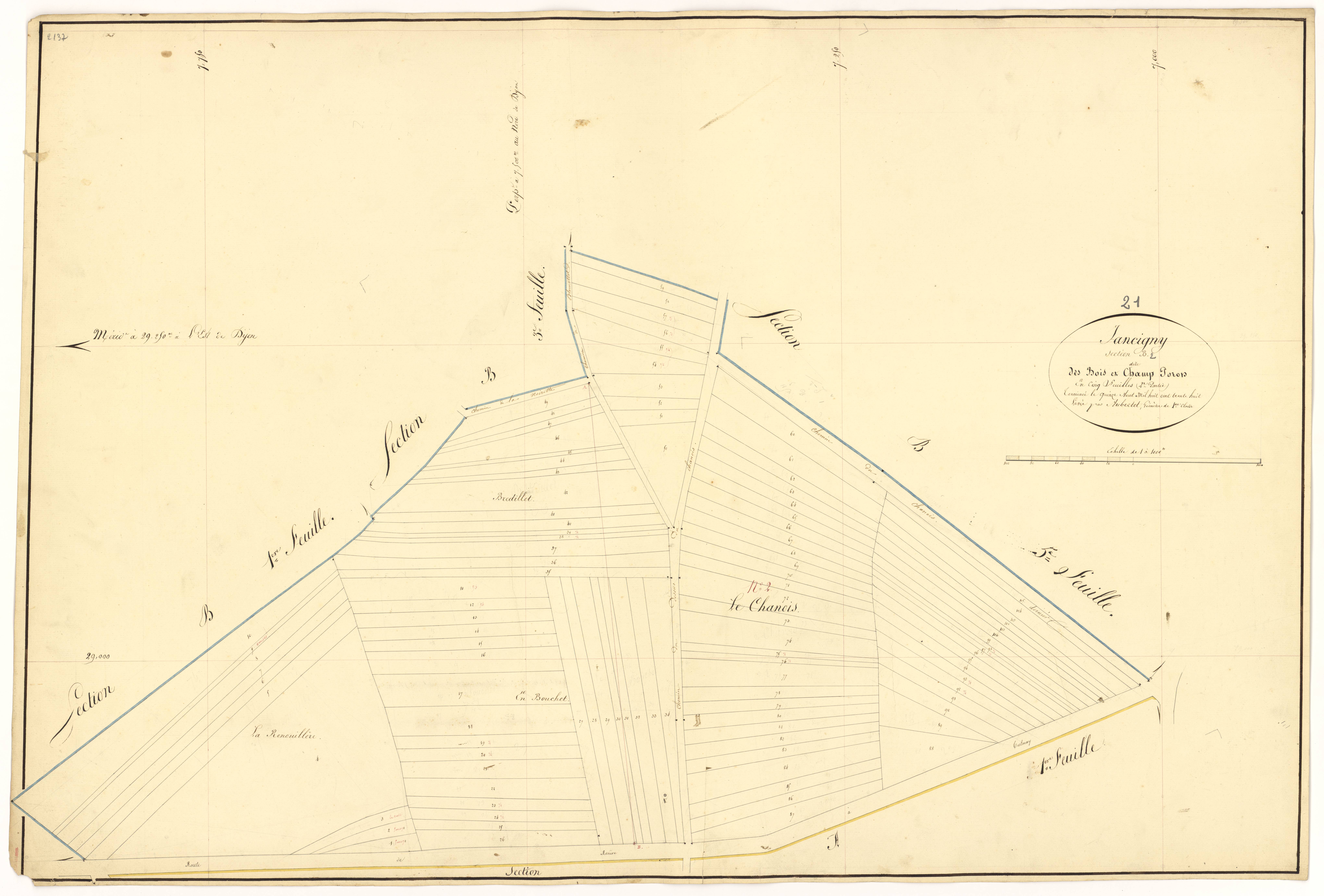 Jancigny - Section B2 - 3 P PLAN 331/7
