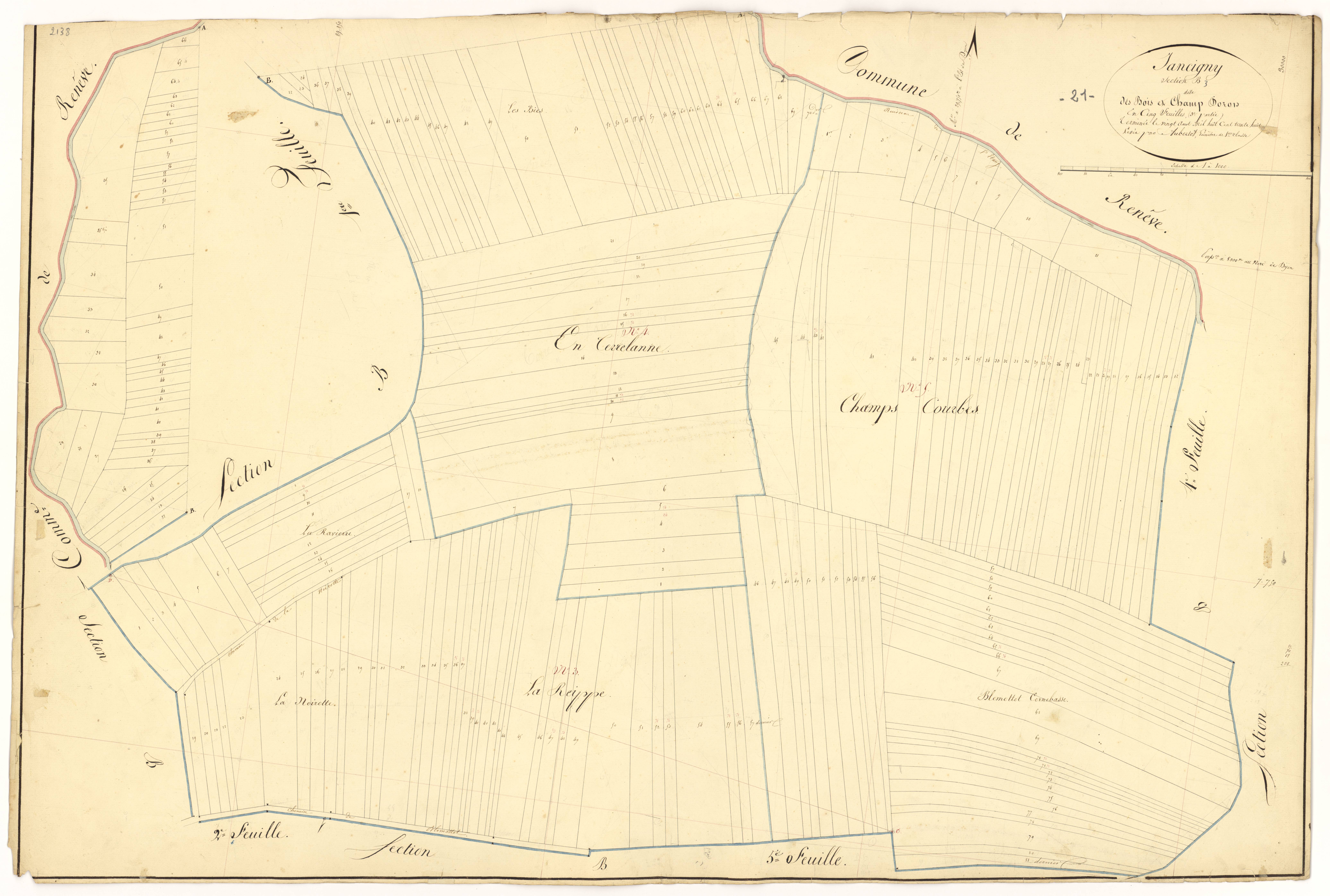 Jancigny - Section B3 - 3 P PLAN 331/8