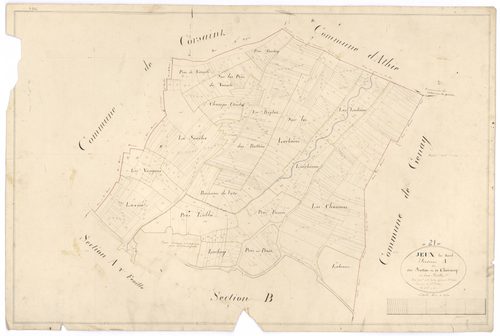 Jeux-lès-Bar - Section A1 - 3 P PLAN 332/2