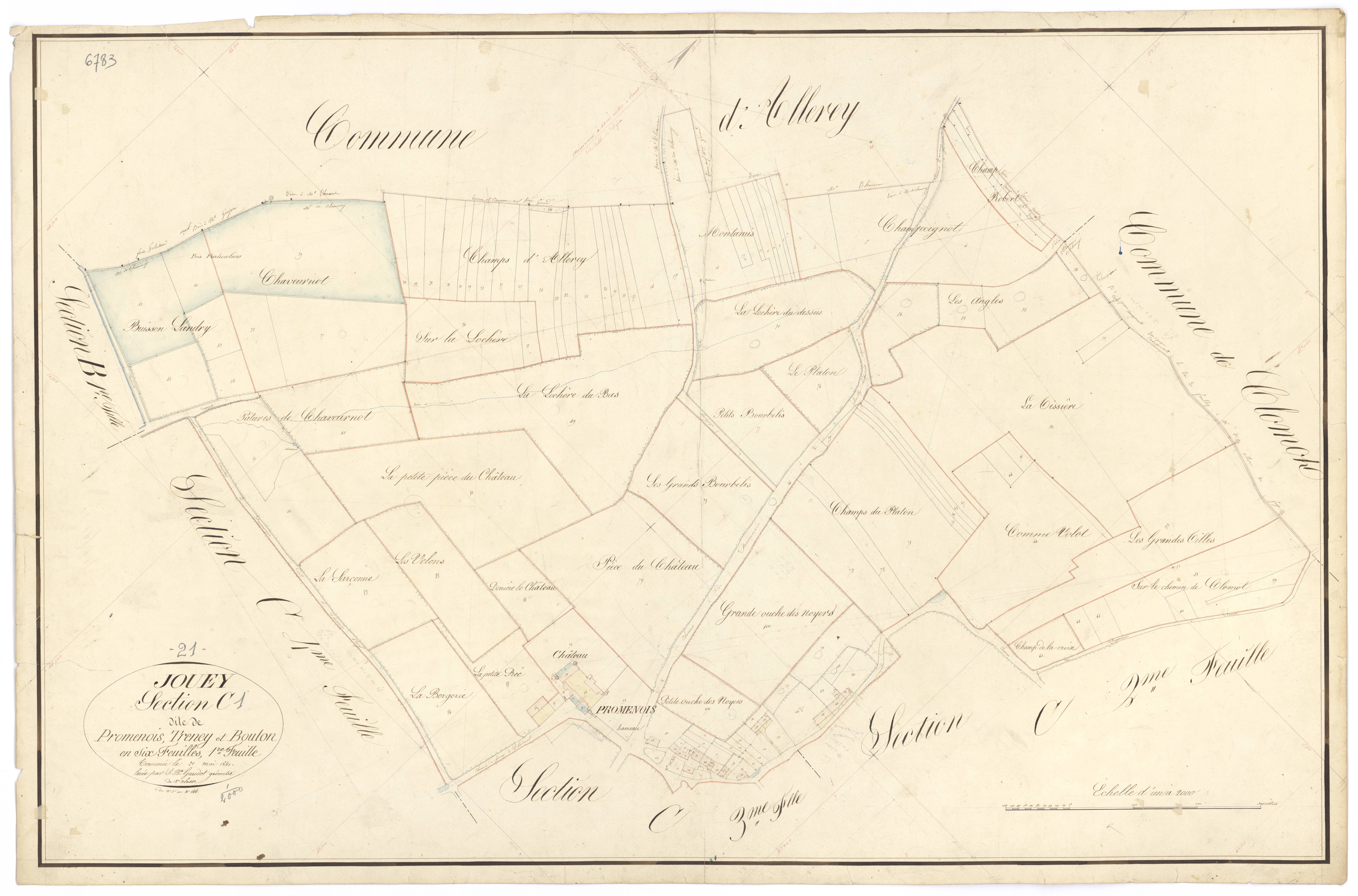Jouey - Section C1 - 3 P PLAN 333/9