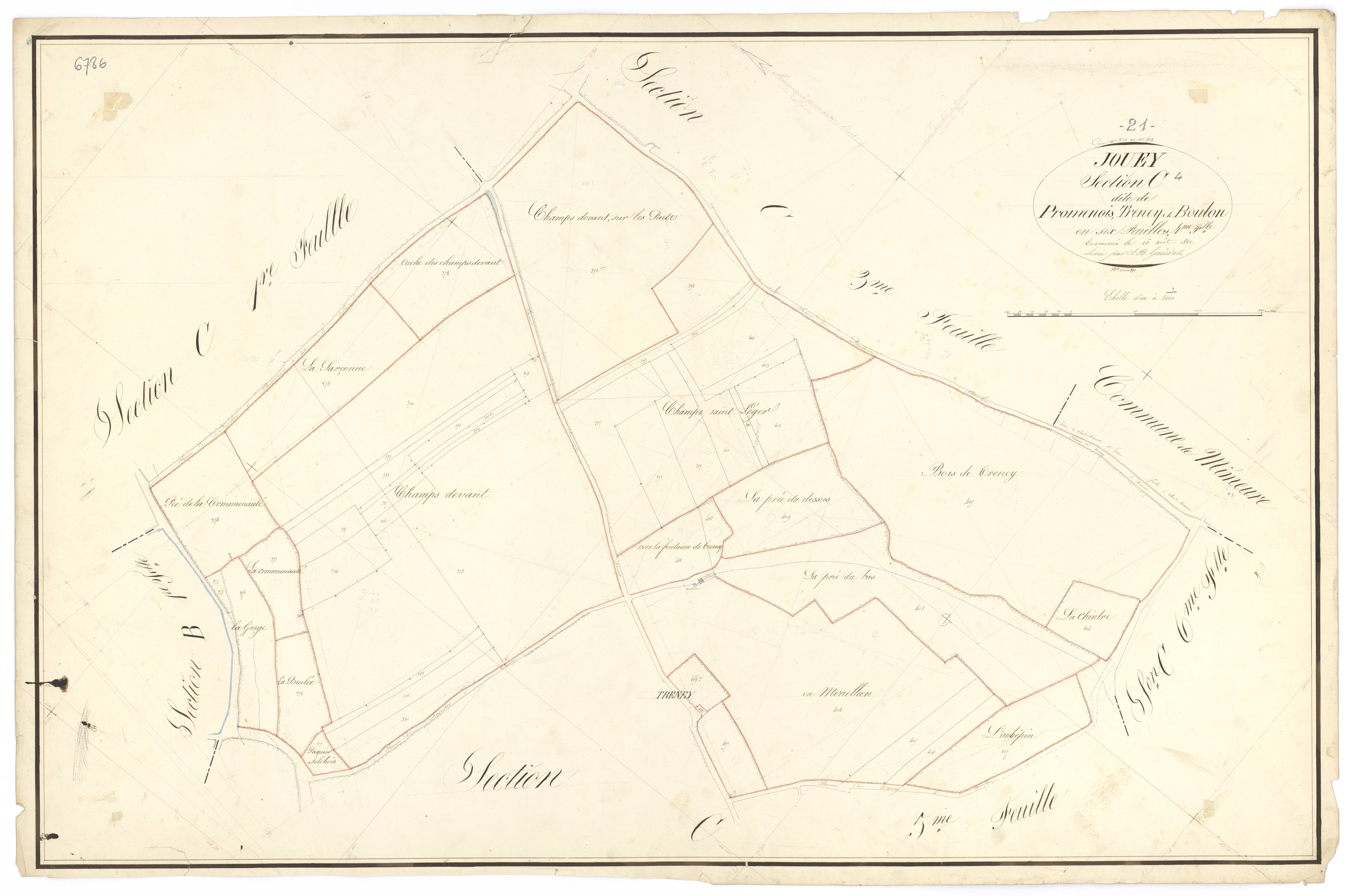 Jouey - Section C4 - 3 P PLAN 333/12