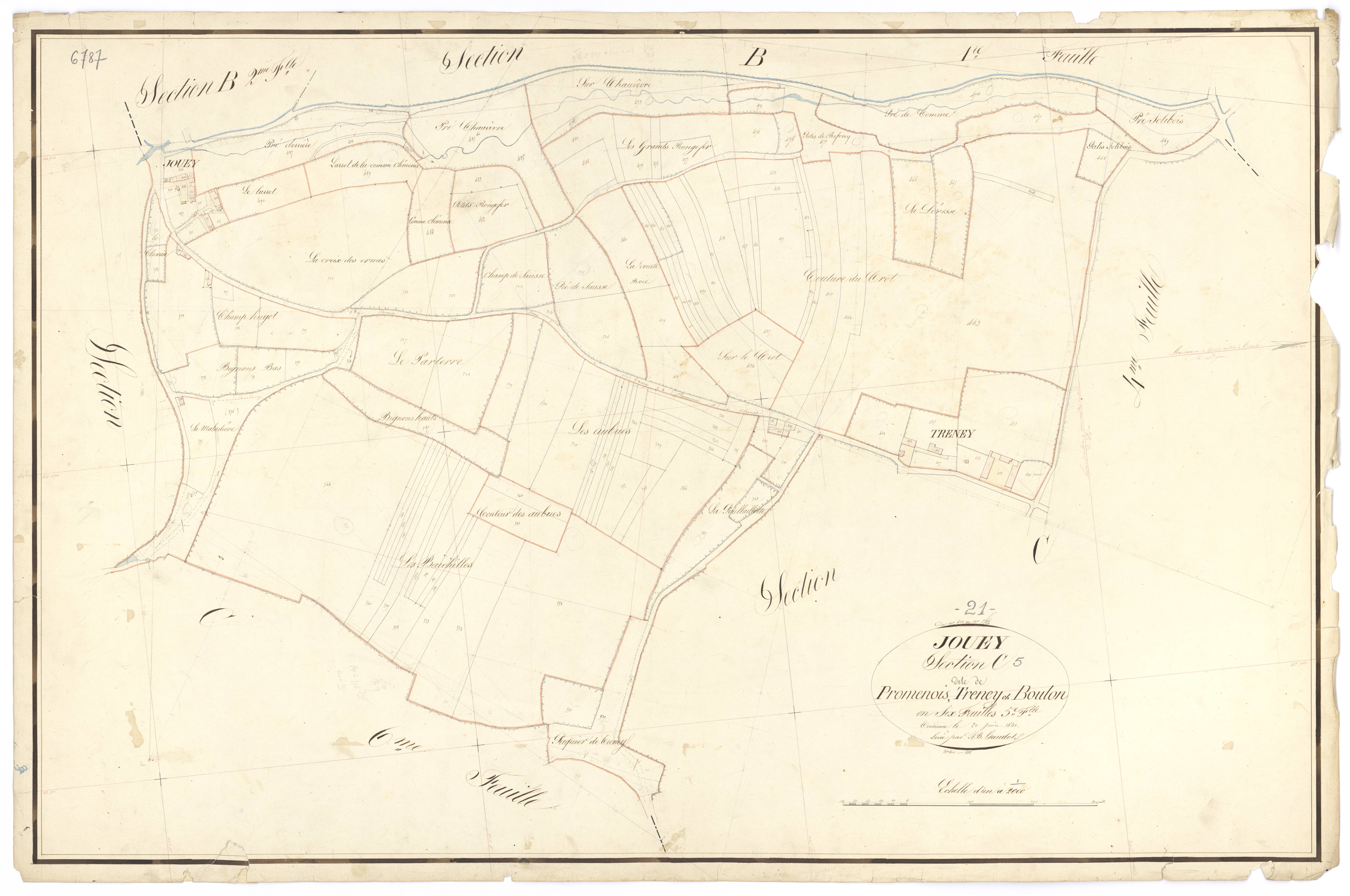 Jouey - Section C5 - 3 P PLAN 333/13