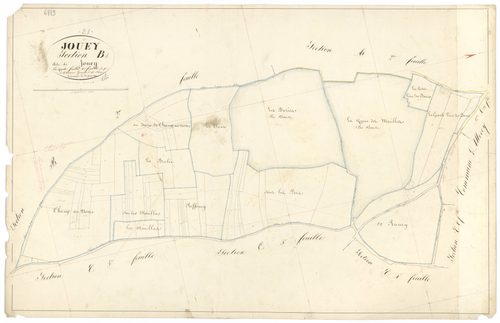 Jouey - Section B1 - 3 P PLAN 333/5