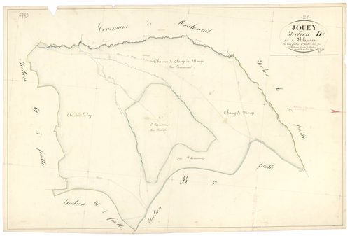 Jouey - Section D1 - 3 P PLAN 333/15