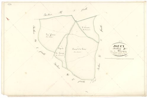 Jouey - Section D2 - 3 P PLAN 333/16