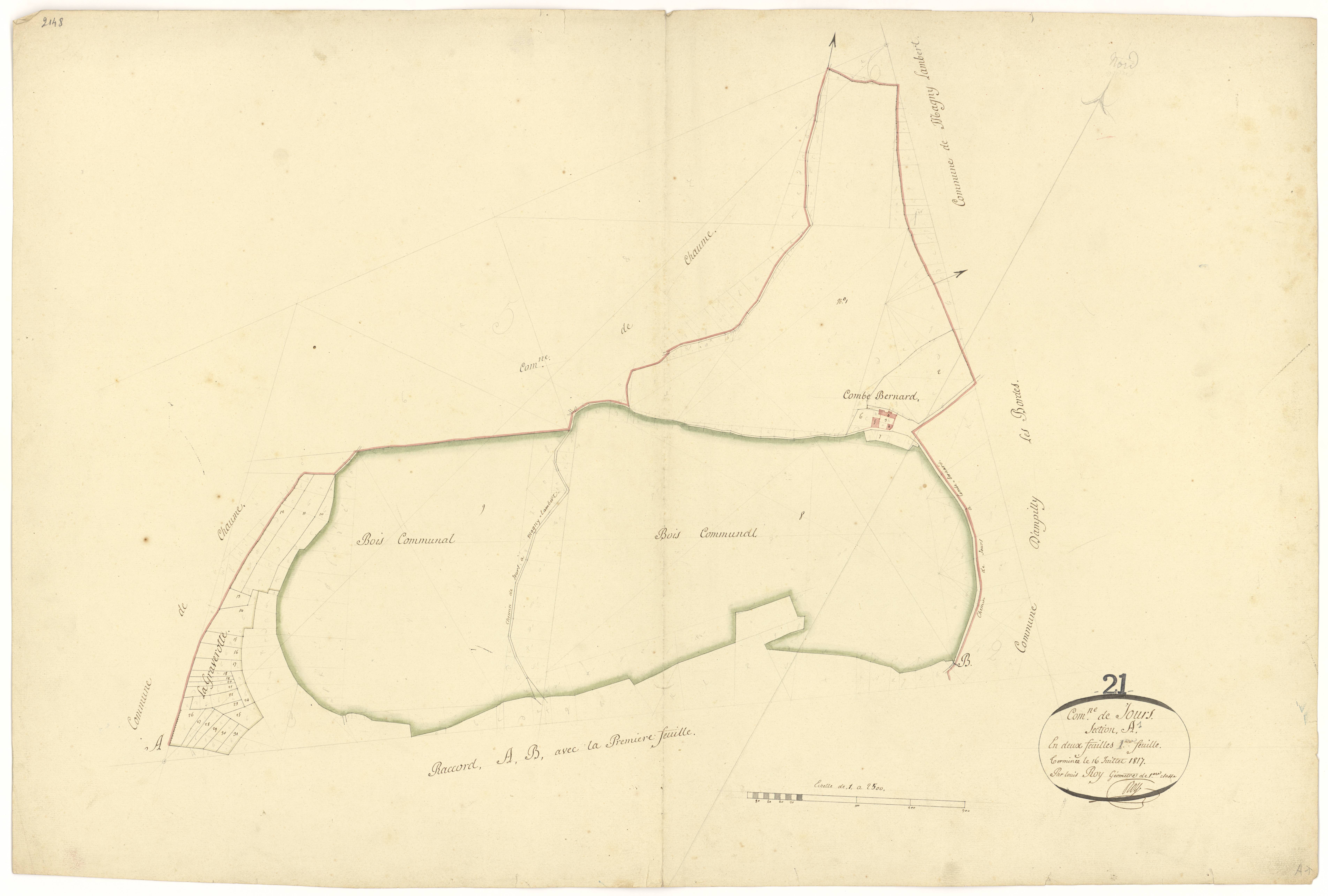 Jours-lès-Baigneux - Section A1 - 3 P PLAN 334/2