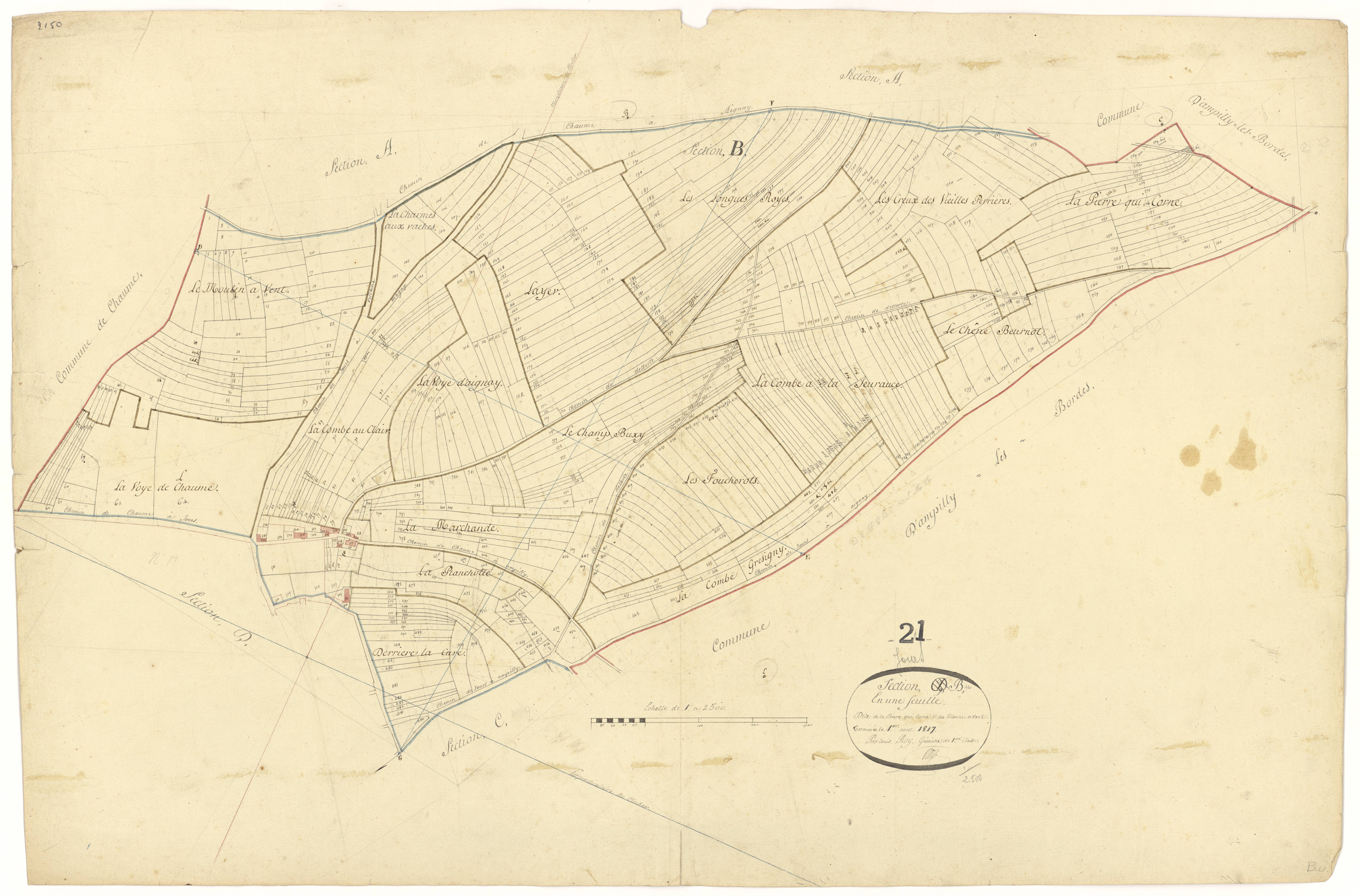 Jours-lès-Baigneux - Section B - 3 P PLAN 334/4