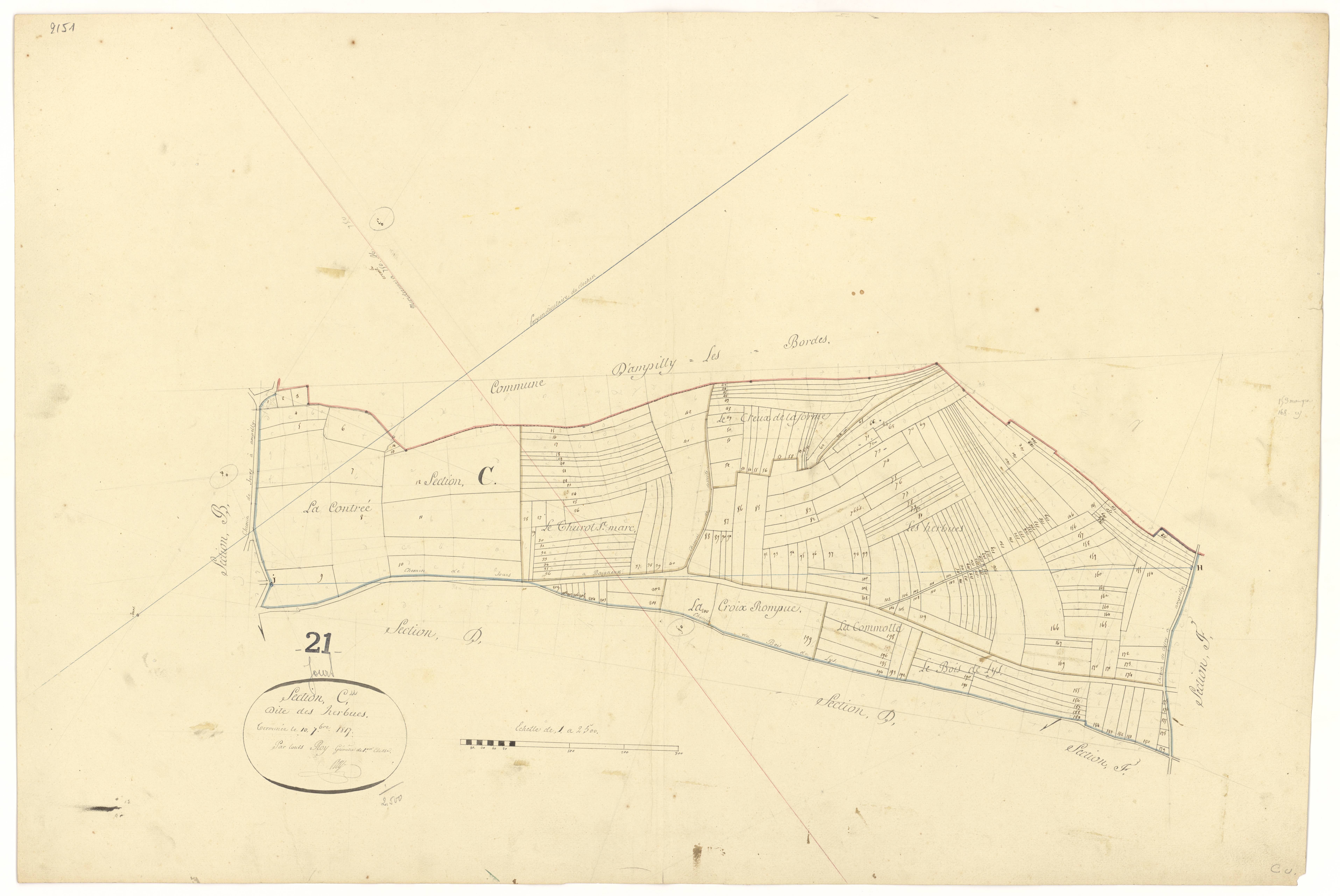 Jours-lès-Baigneux - Section C - 3 P PLAN 334/5