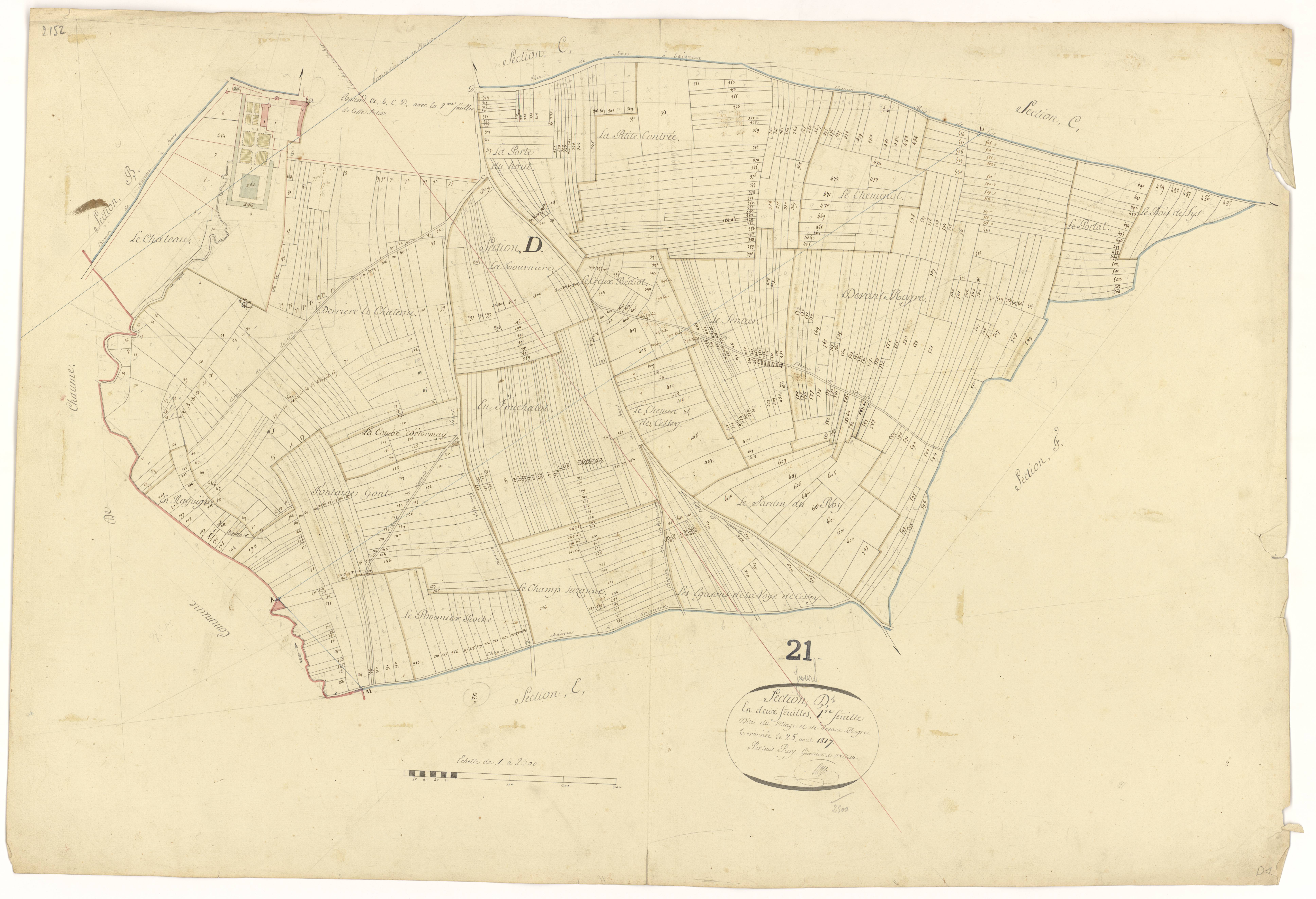 Jours-lès-Baigneux - Section D1 - 3 P PLAN 334/6