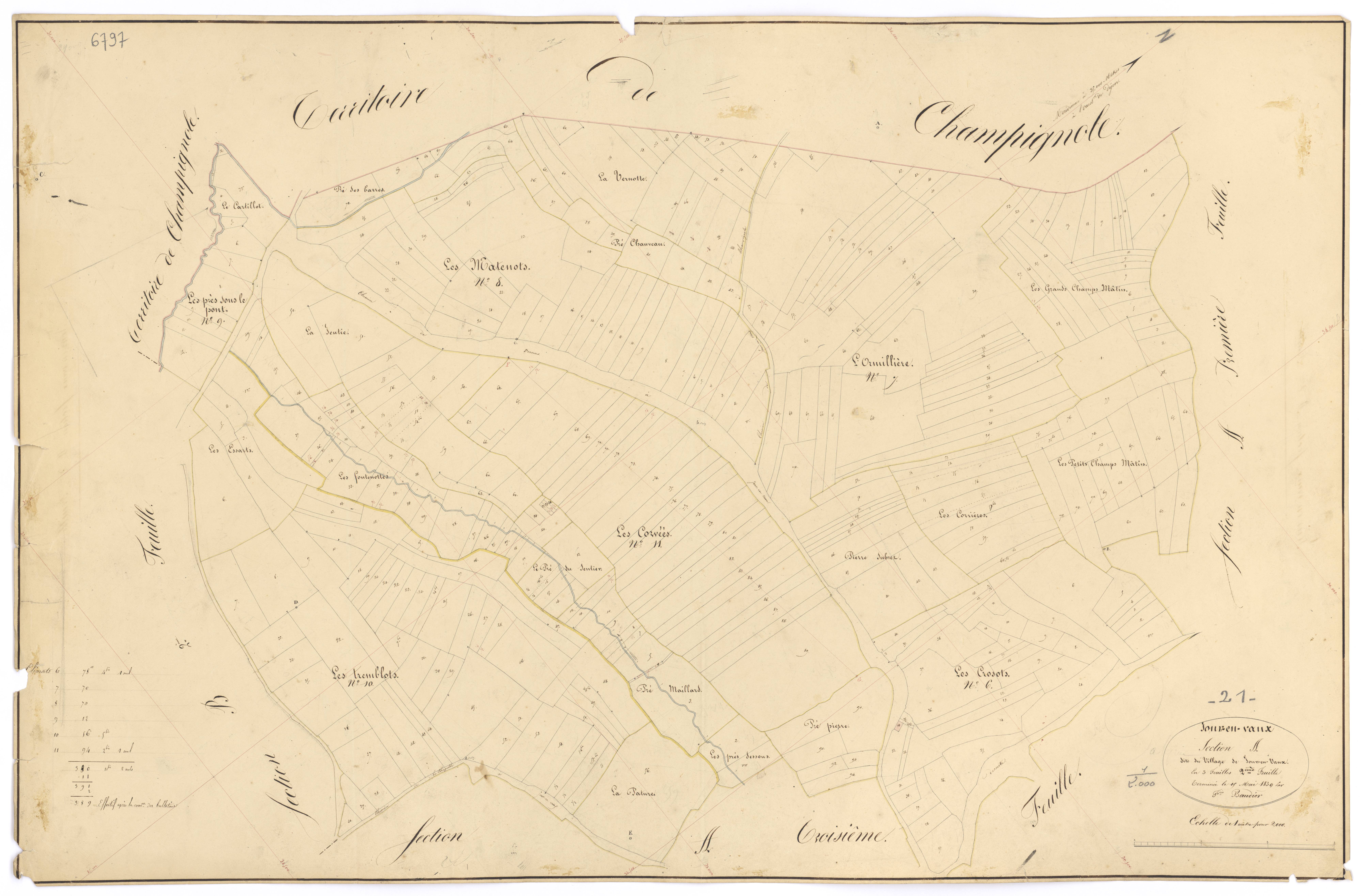Jours-en-Vaux - Section A2 - 3 P PLAN 335/4