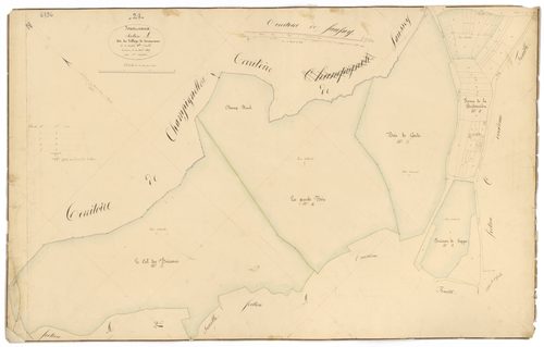 Jours-en-Vaux - Section A1 - 3 P PLAN 335/3