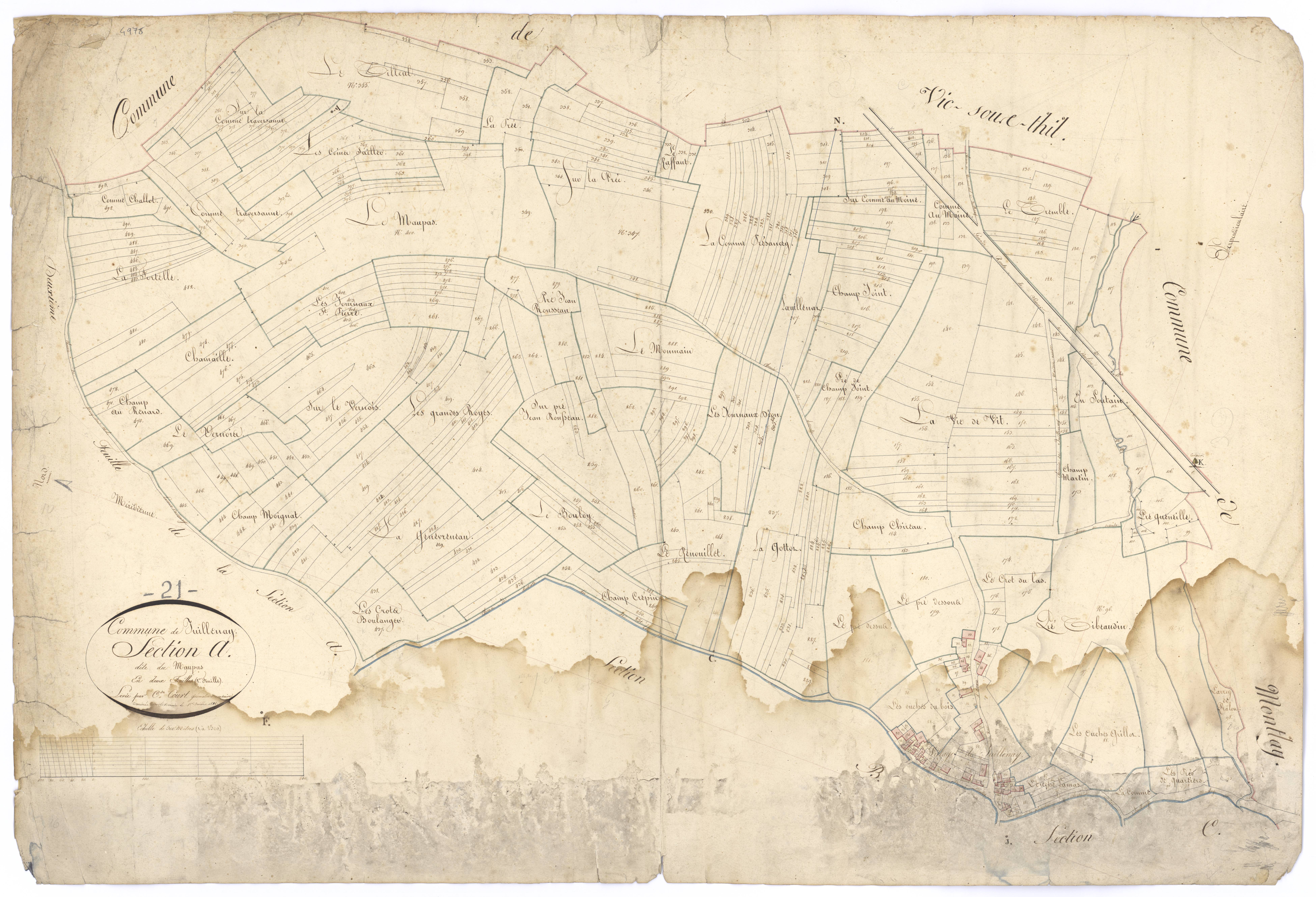 Juillenay - Section A1 - 3 P PLAN 336/2