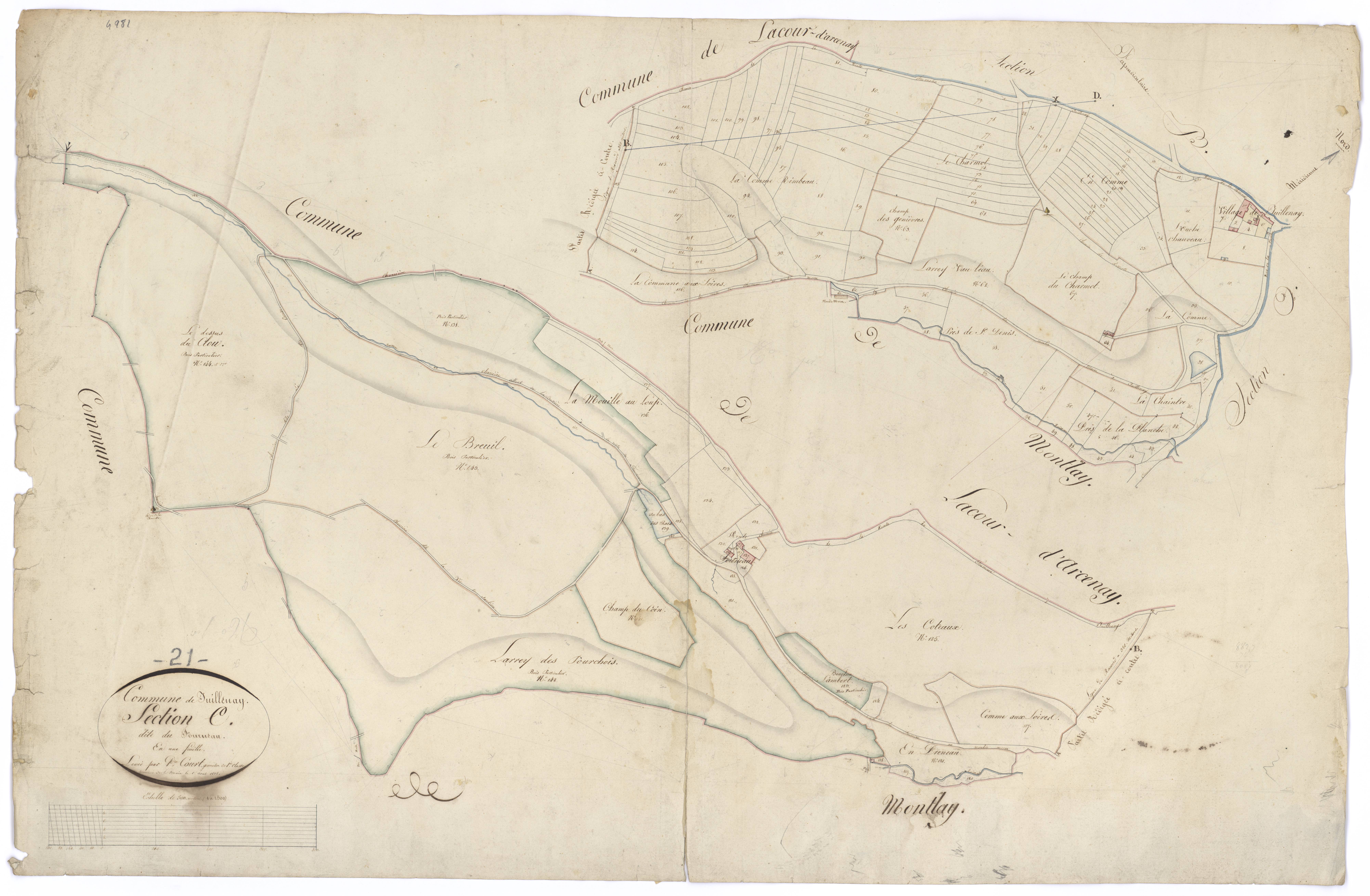 Juillenay - Section C - 3 P PLAN 336/5