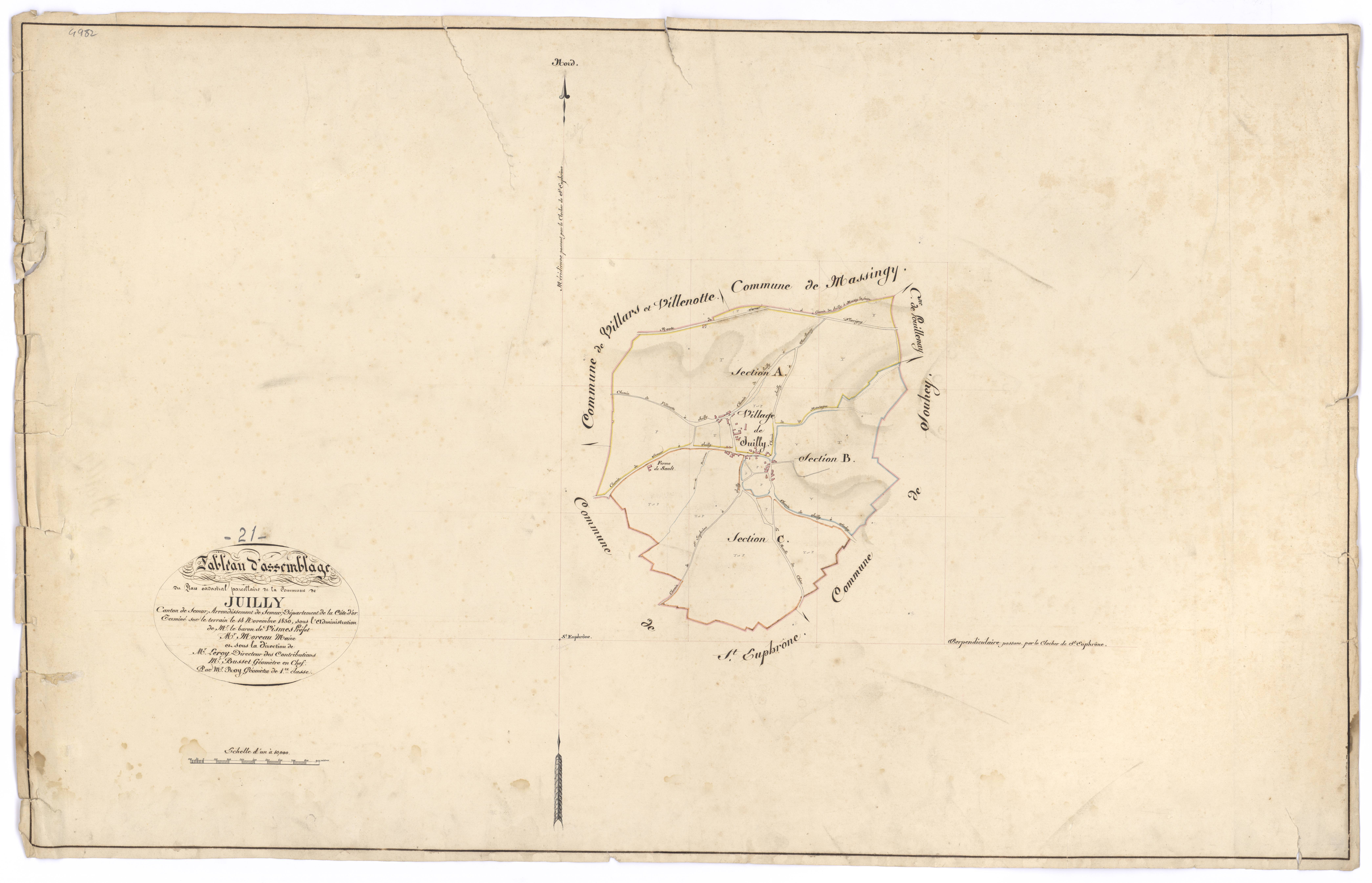 Juilly - Tableau d'assemblage - 3 P PLAN 337/1
