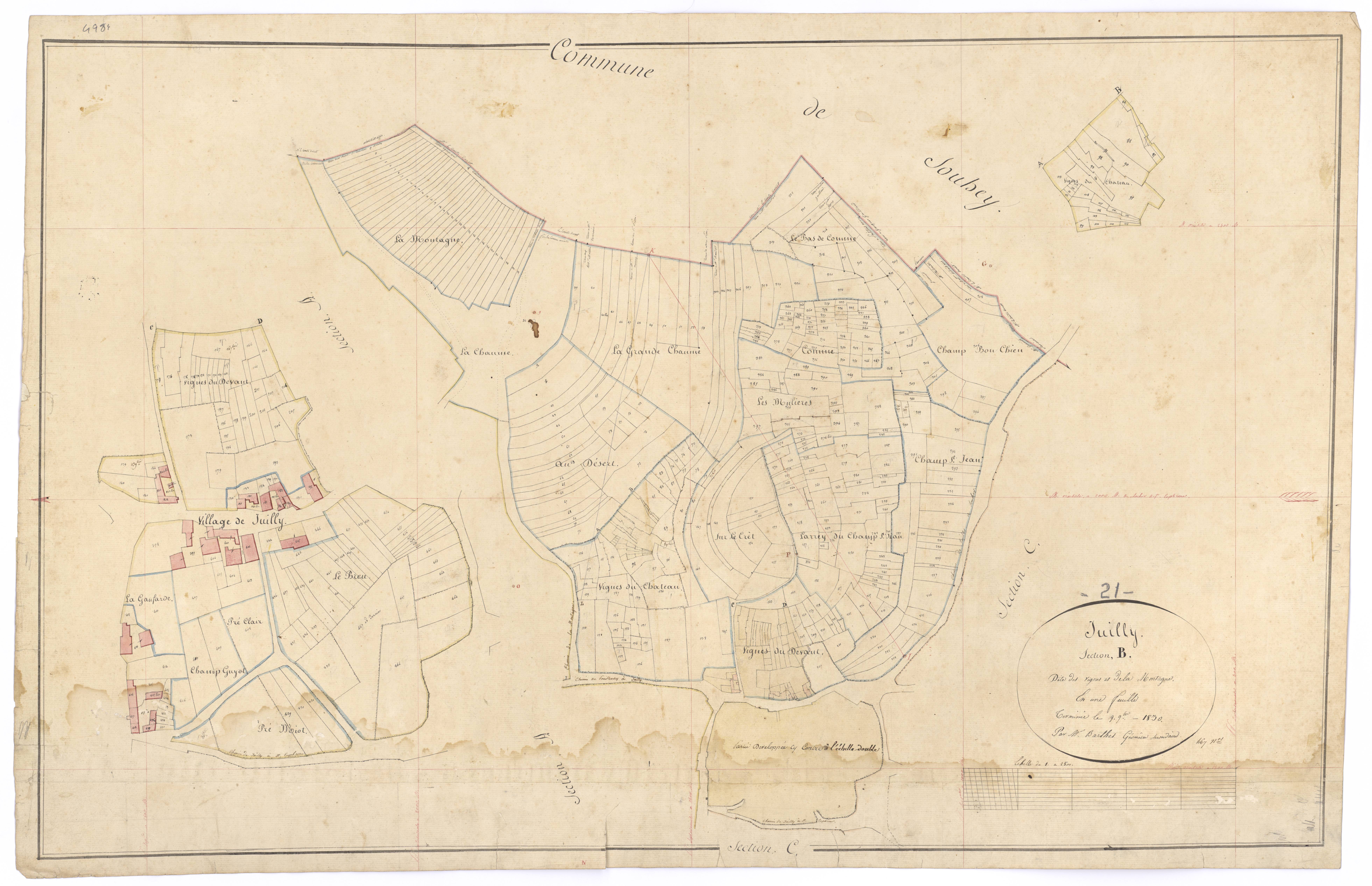 Juilly - Section B - 3 P PLAN 337/3