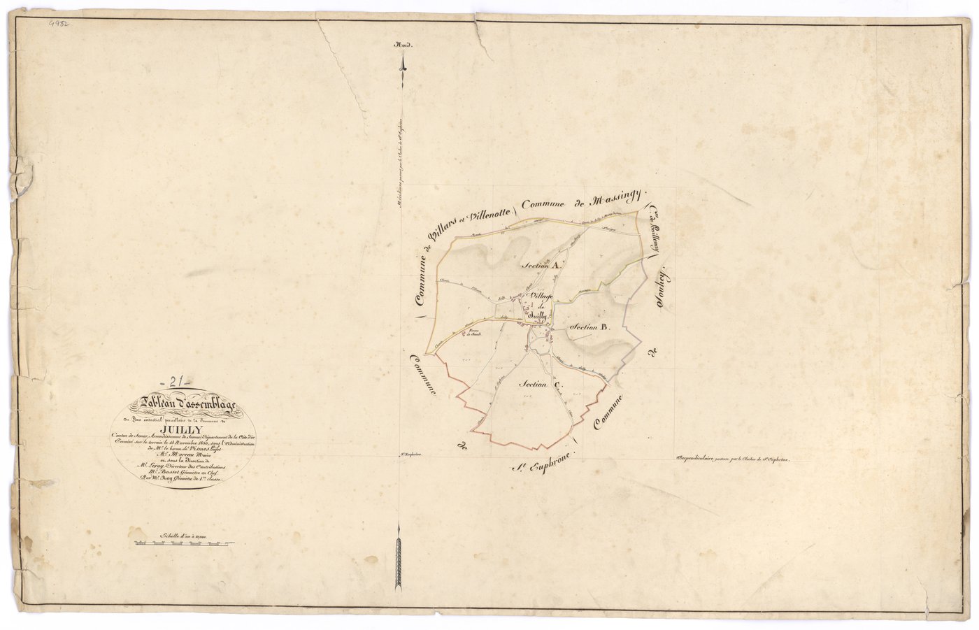 Juilly - Tableau d'assemblage - 3 P PLAN 337/1