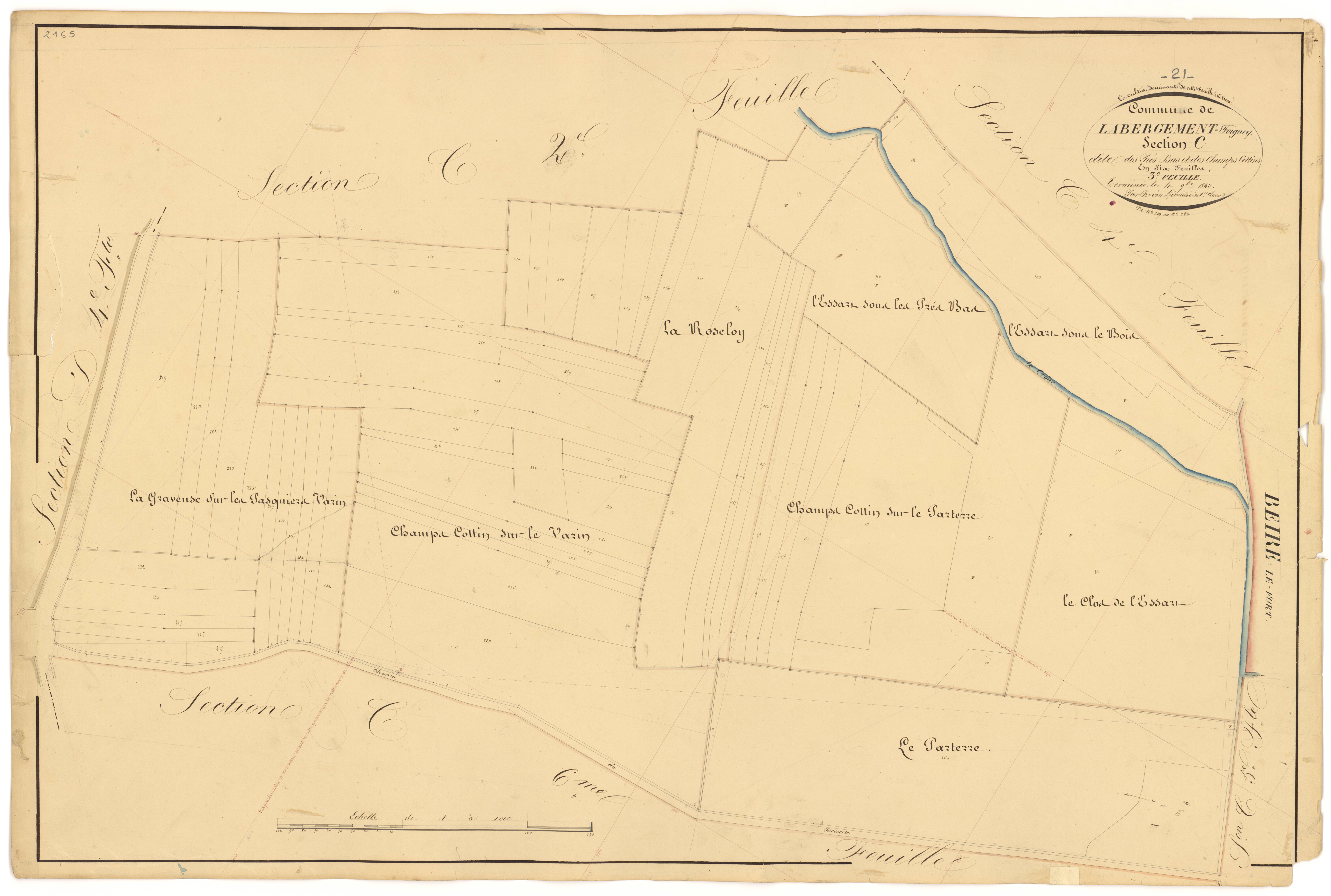 Labergement-Foigney - Section C3 - 3 P PLAN 1/9