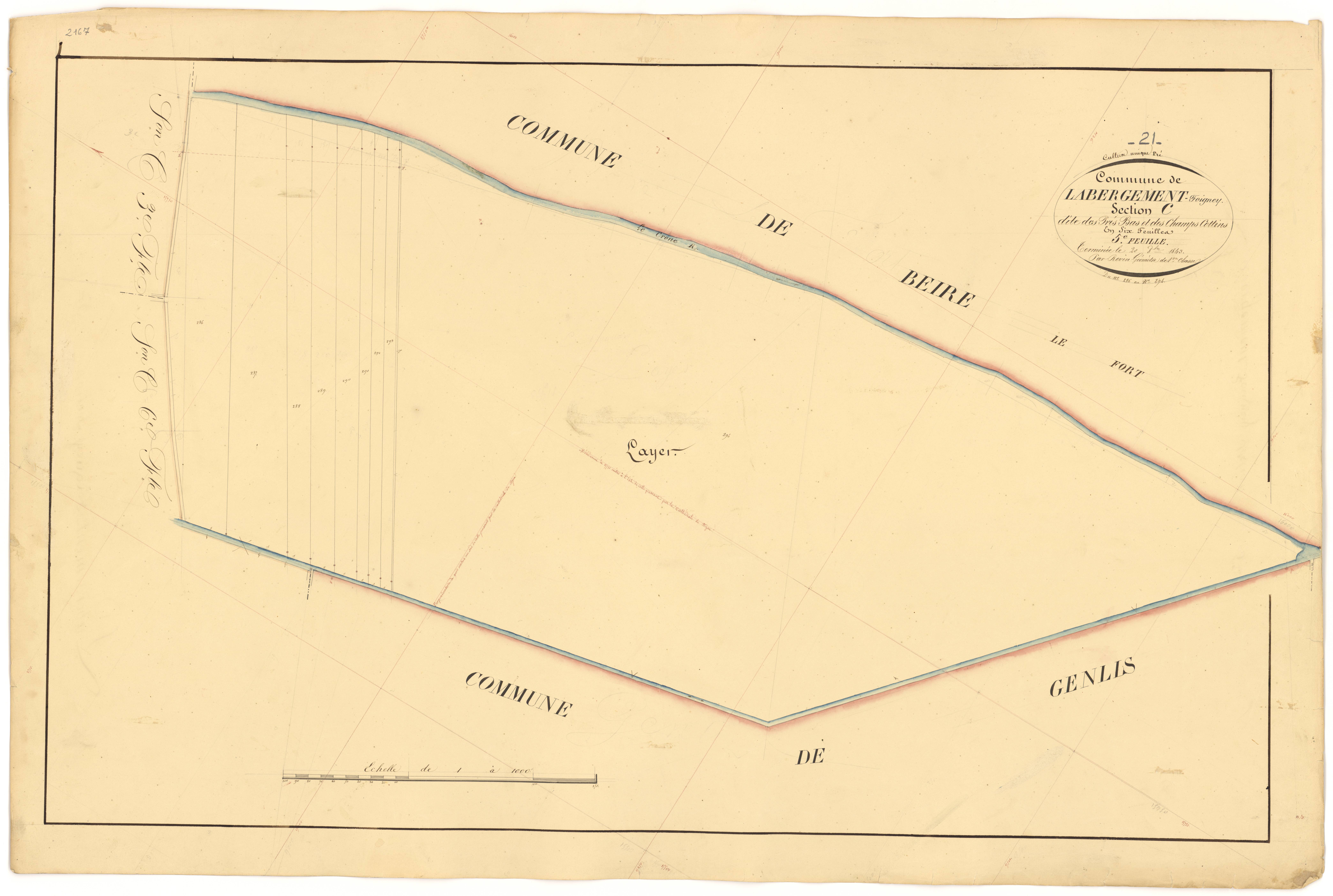 Labergement-Foigney - Section C5 - 3 P PLAN 1/11