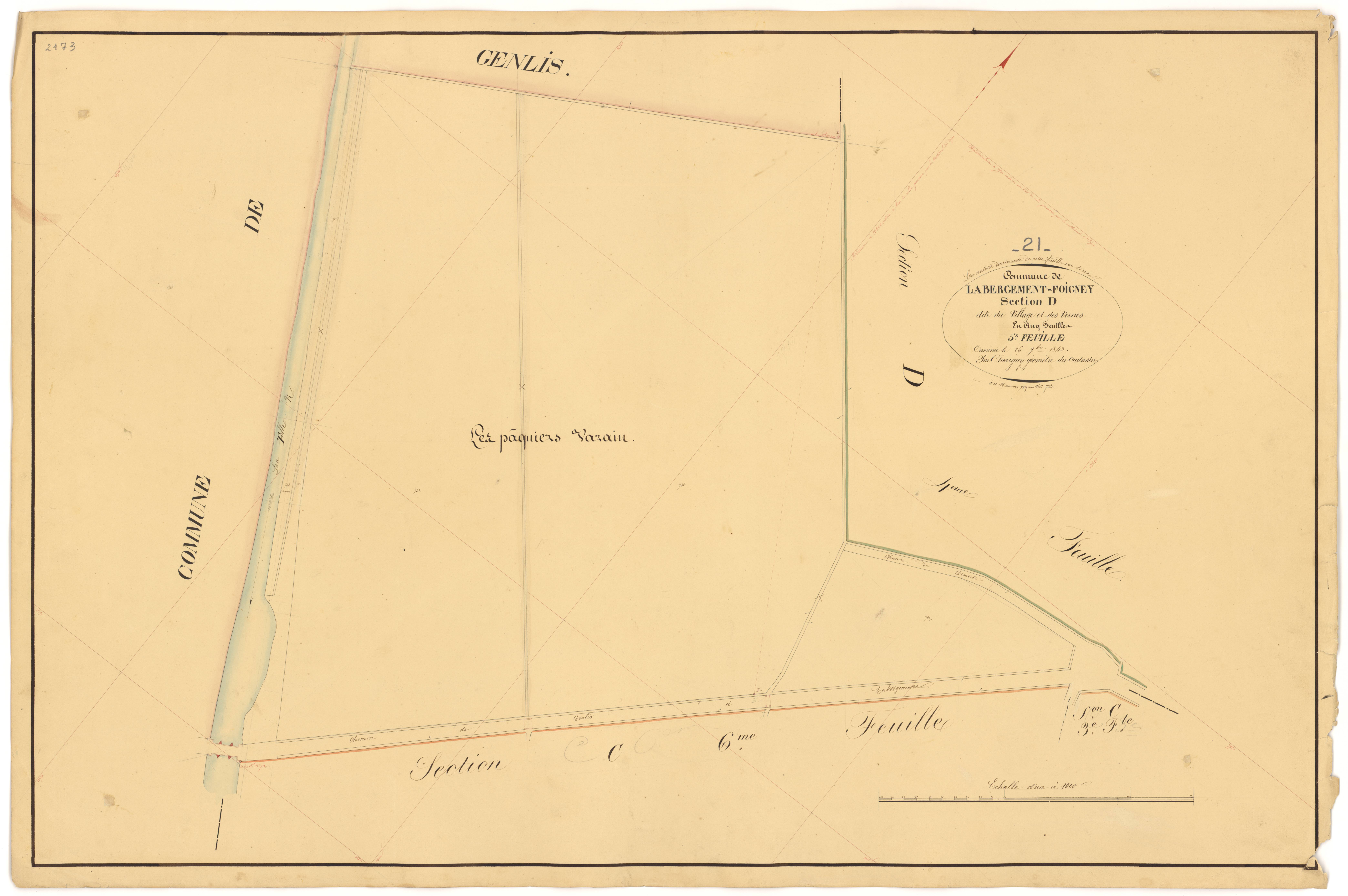 Labergement-Foigney - Section D5 - 3 P PLAN 1/17