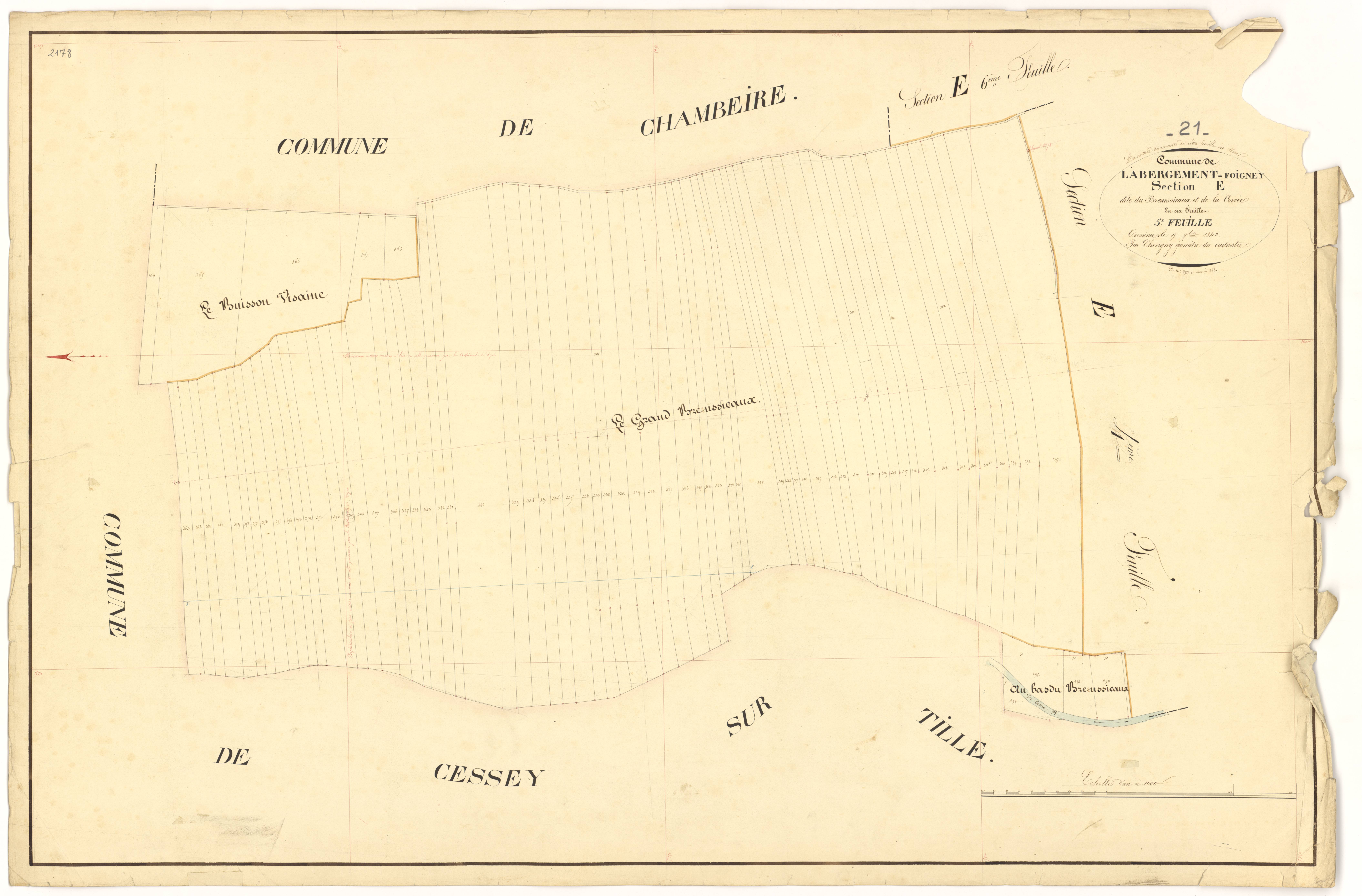 Labergement-Foigney - Section E5 - 3 P PLAN 1/22
