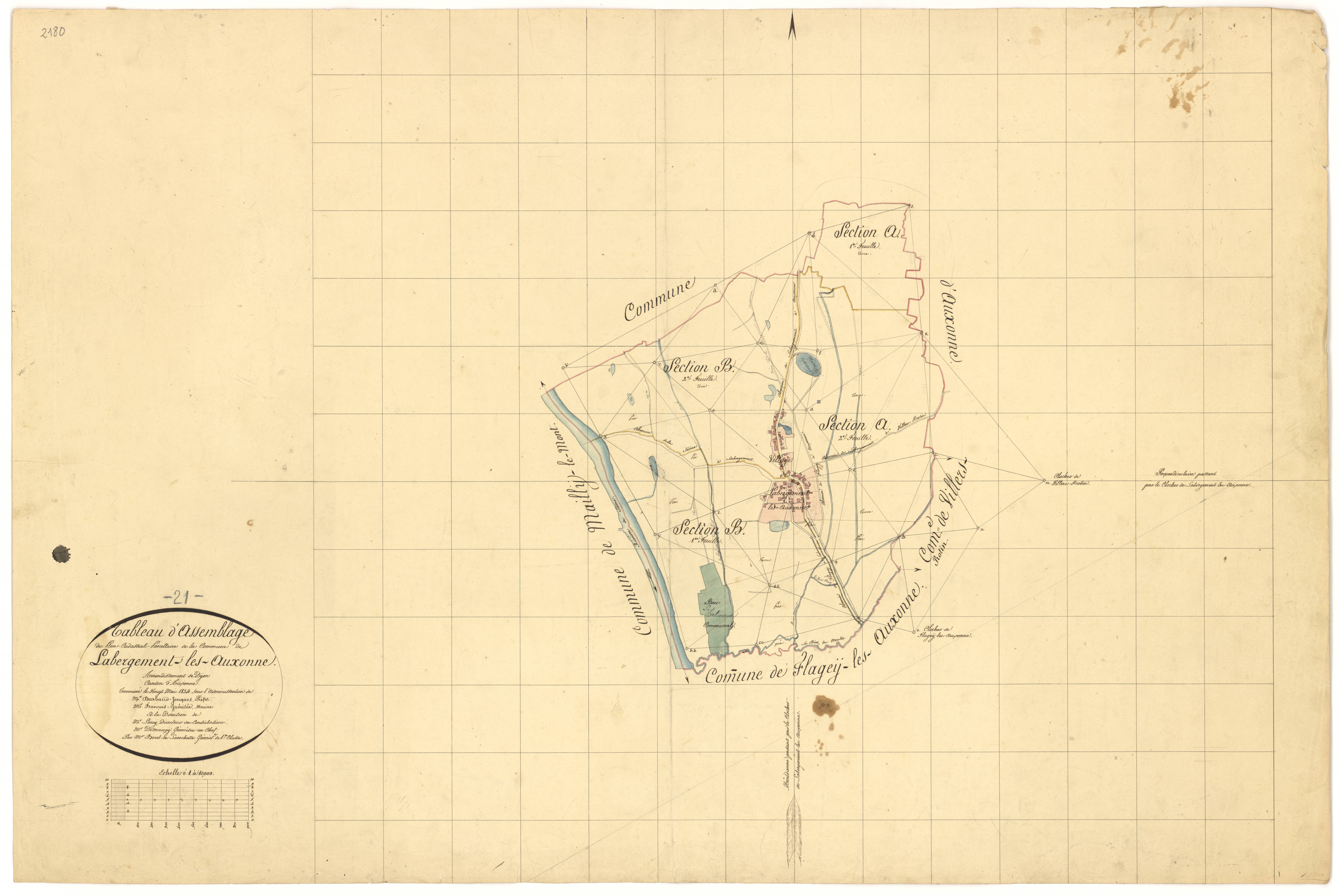 Labergement-lès-Auxonne - Tableau d'assemblage - 3 P PLAN 2/1