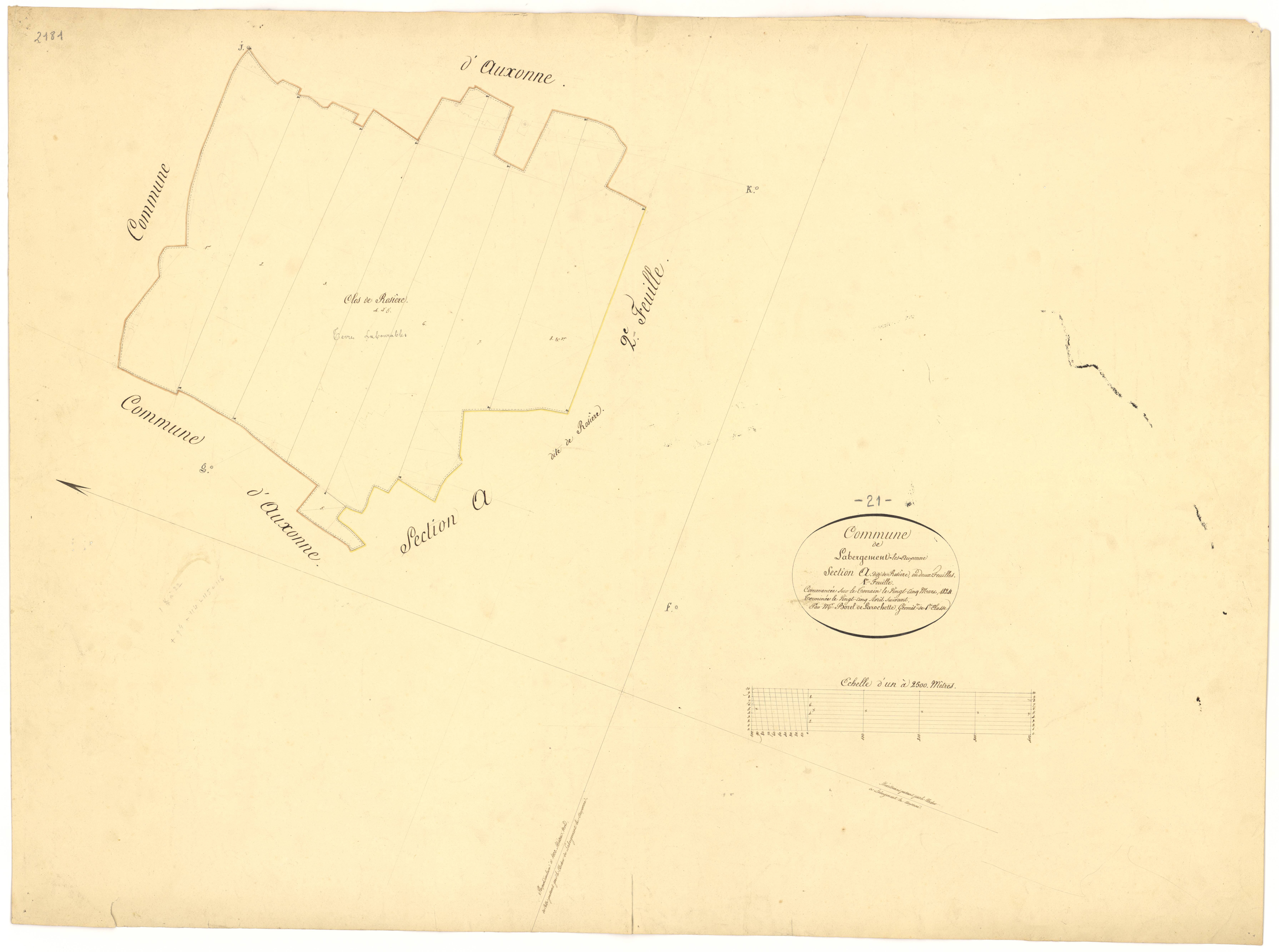 Labergement-lès-Auxonne - Section A1 - 3 P PLAN 2/2