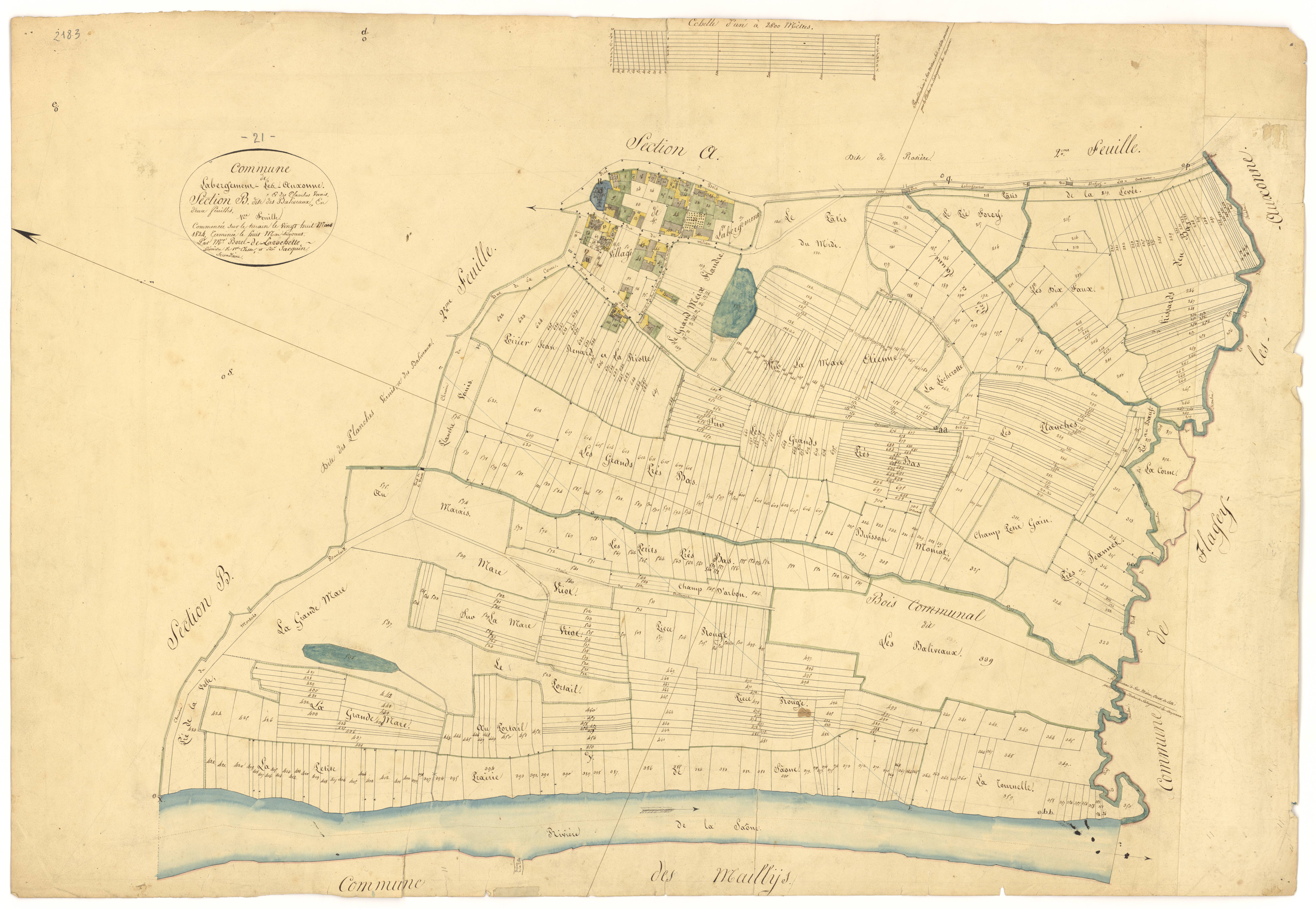 Labergement-lès-Auxonne - Section B1 - 3 P PLAN 2/4